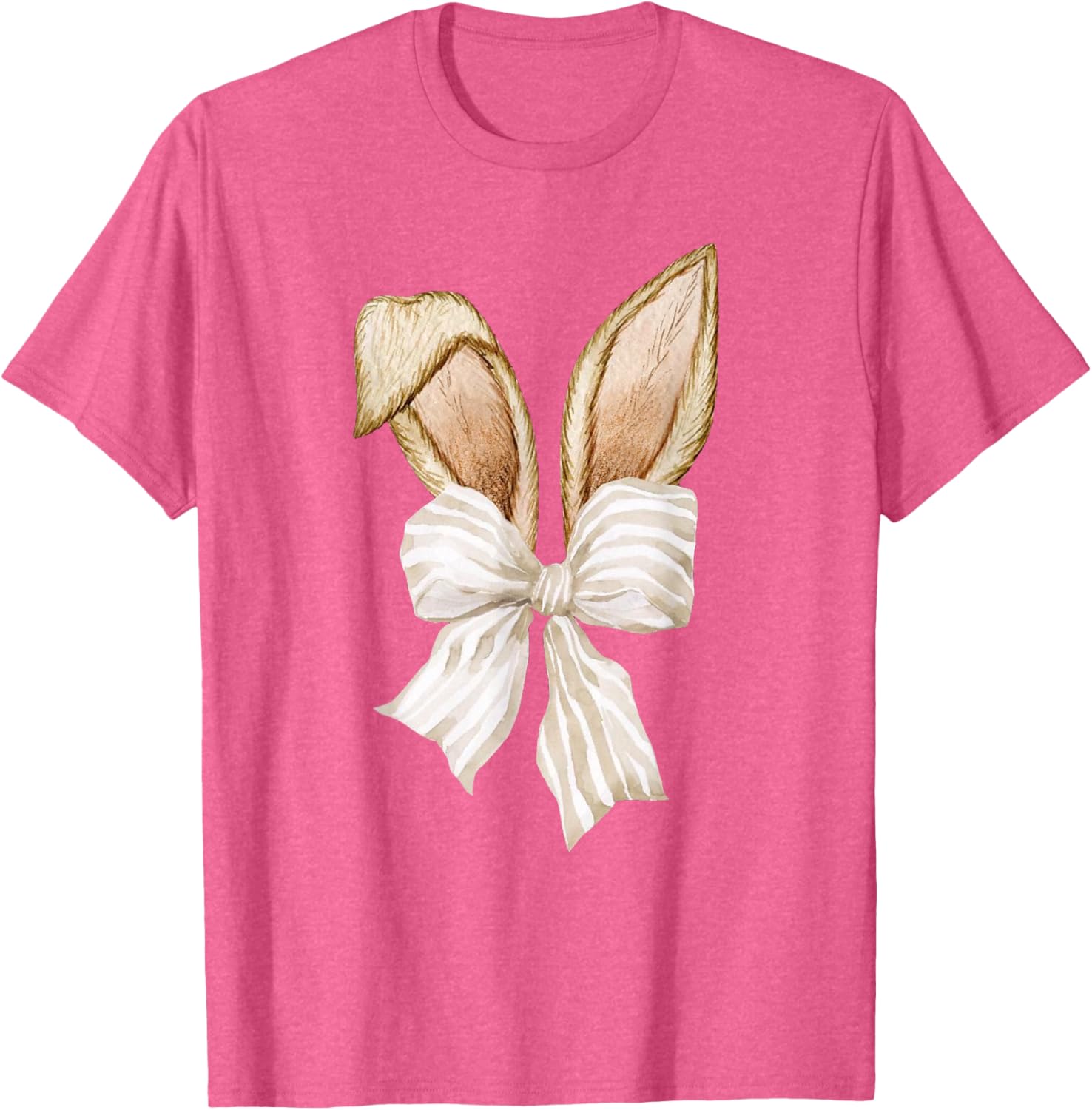 Coquette Bow Bunny Ears Rabbit Retro Easter Day T-Shirt for Kids - 13