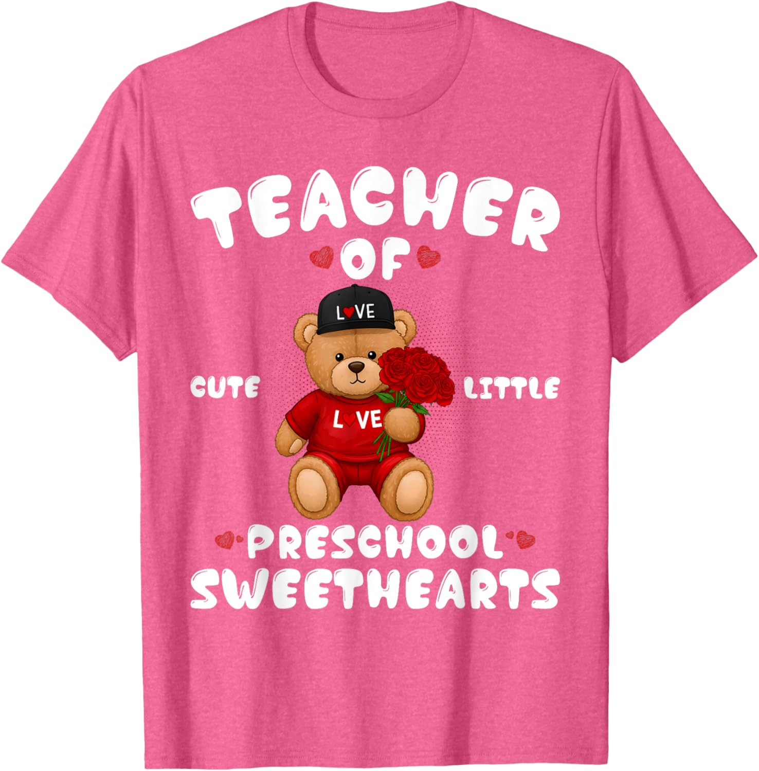 Cute Valentine's Day T-Shirt for Preschool Teachers in Love - 20