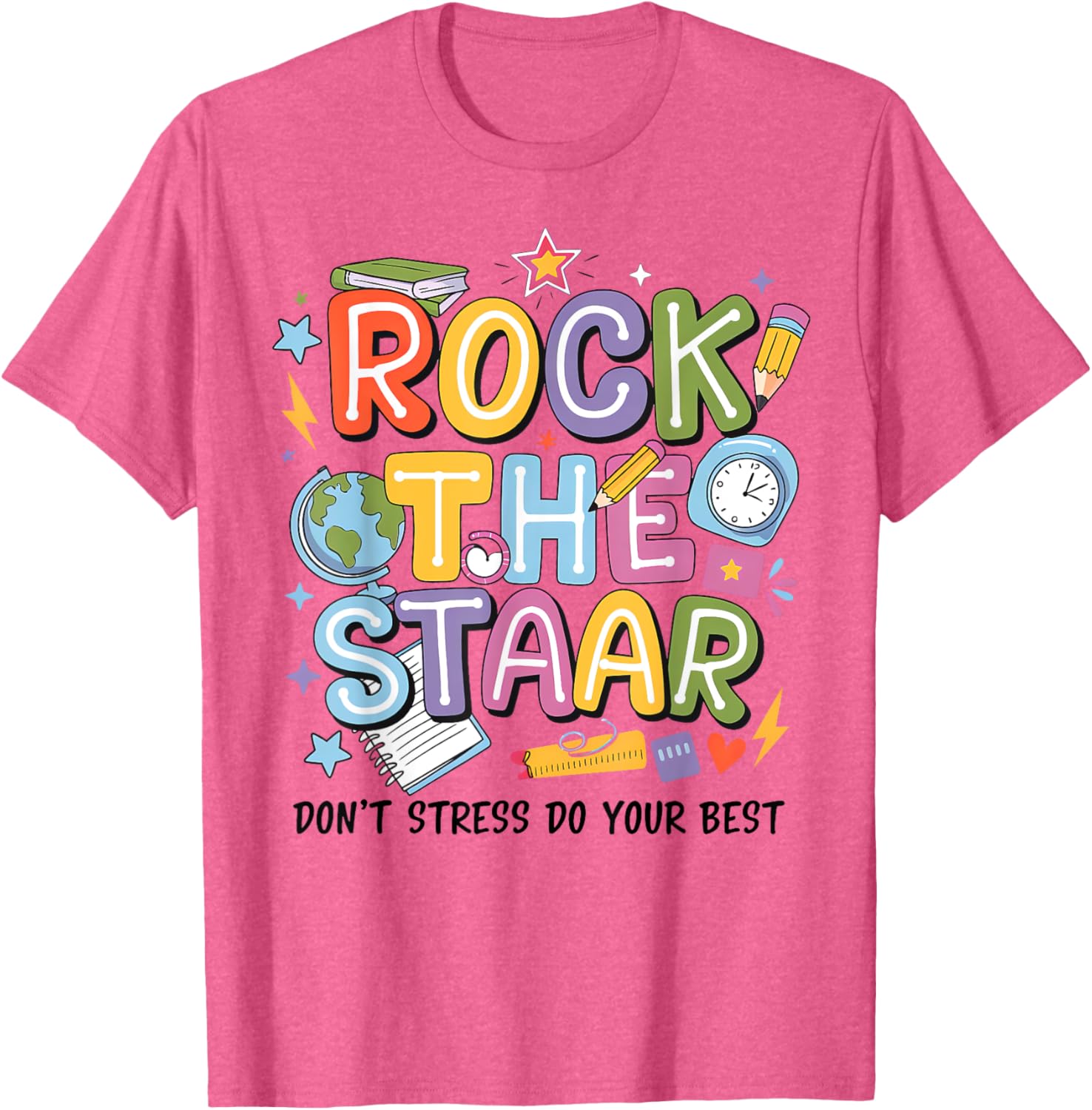 Rock The Test STARR Day Teacher Motivational T-Shirt for Testing Success - 4