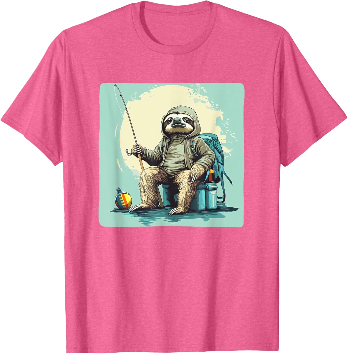 Fishing Sloth T-Shirt - Slow and Steady Wins the Catch Apparel - 17