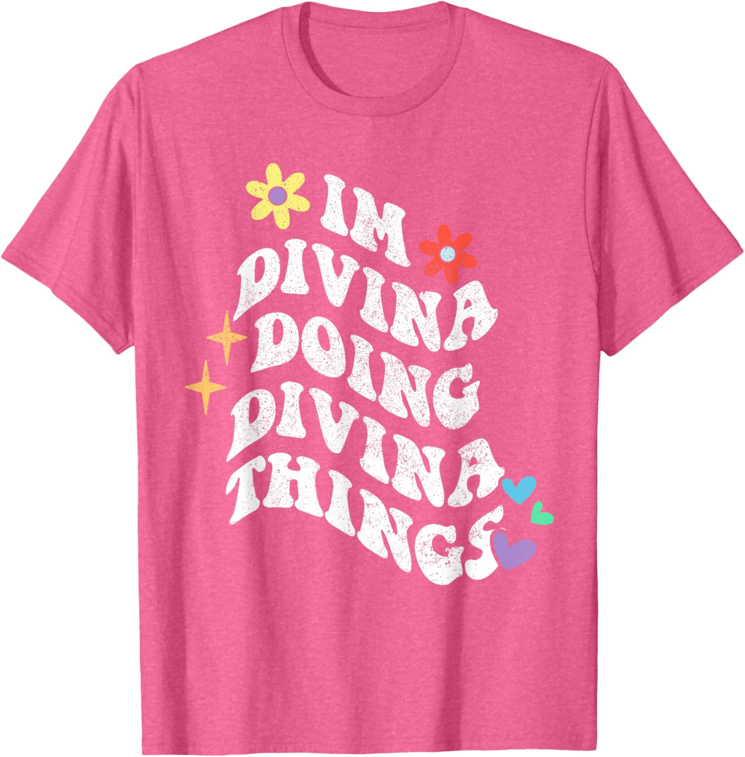Retro Groovy Im Divina Doing Divina Things Funny Mom T-Shirt - 15
