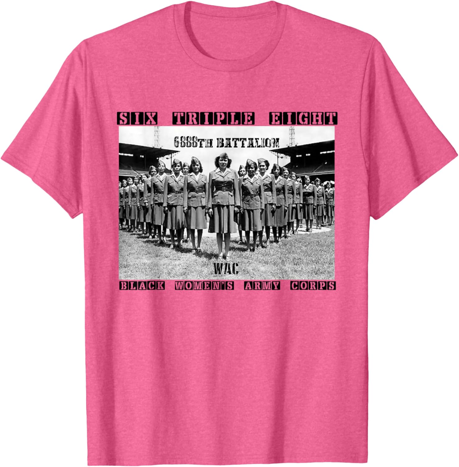 Elegant 6888th Army Corps T-Shirt for Black Women – Support Charity Adams - 2