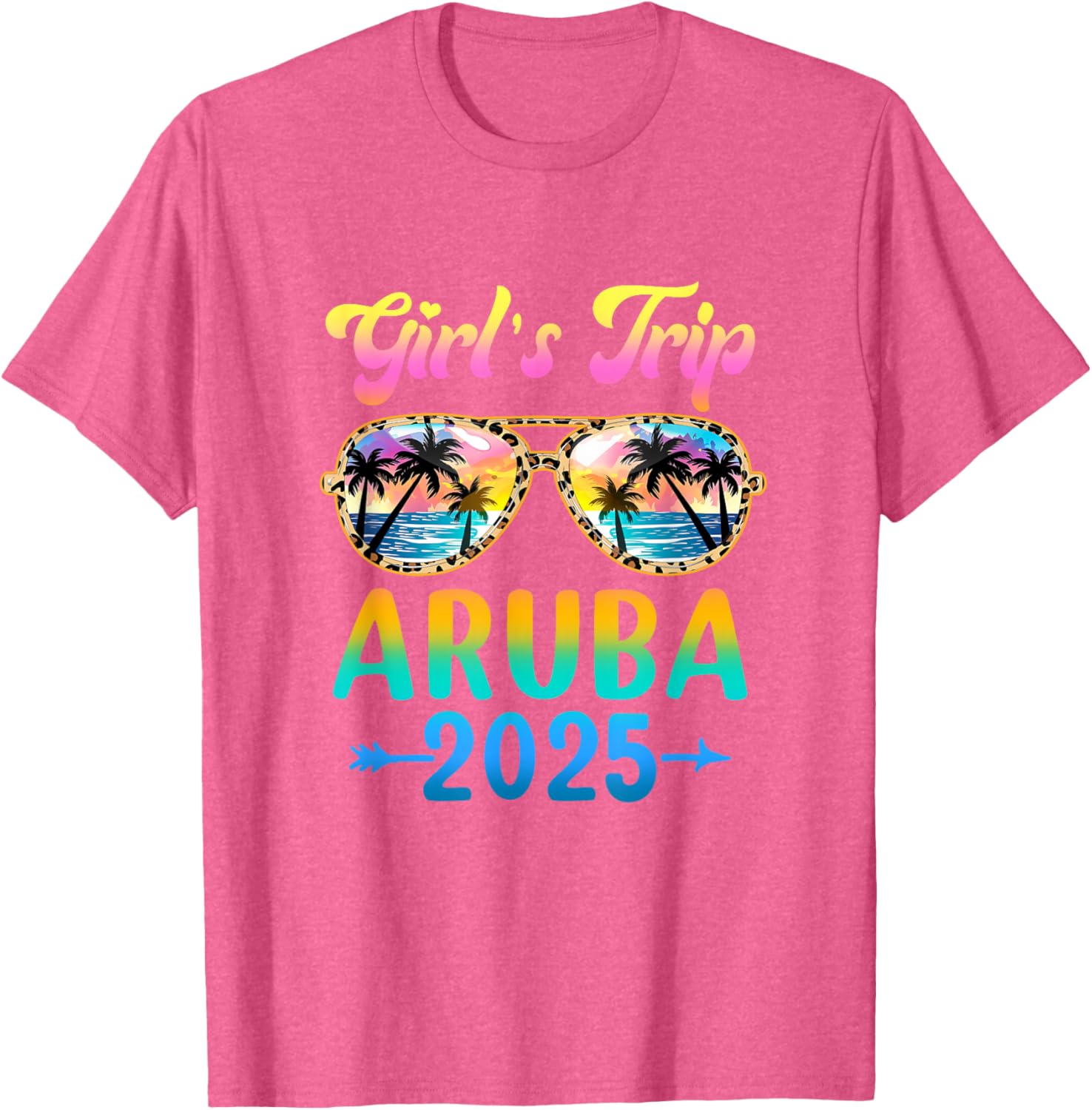 Girls Trip Aruba Summer Vacation Sunglasses T-Shirt for Fun Adventures - 2