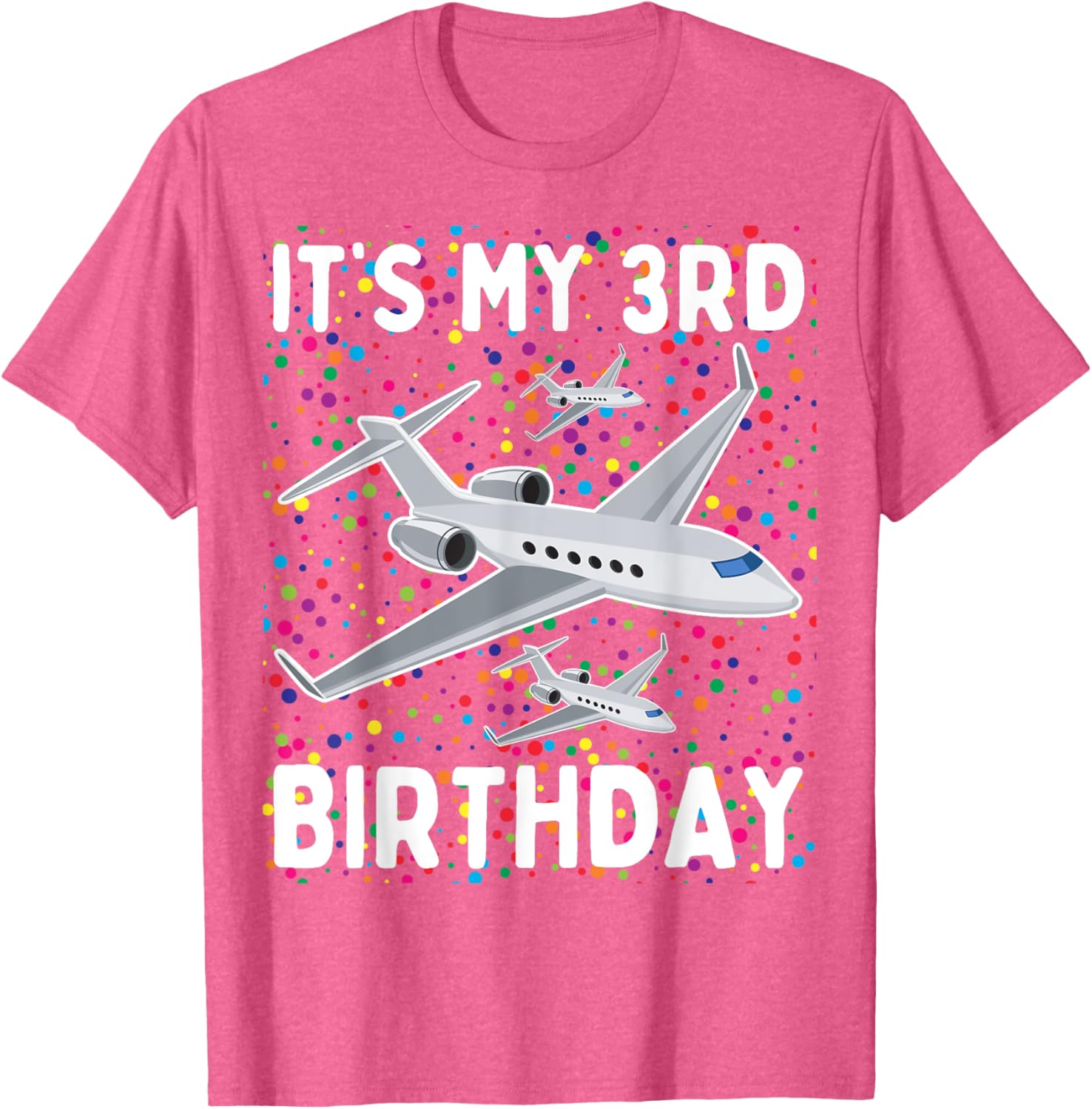 It's My 3rd Birthday Airplane T-Shirt for Boys and Girls - Fun Party Wear - 13