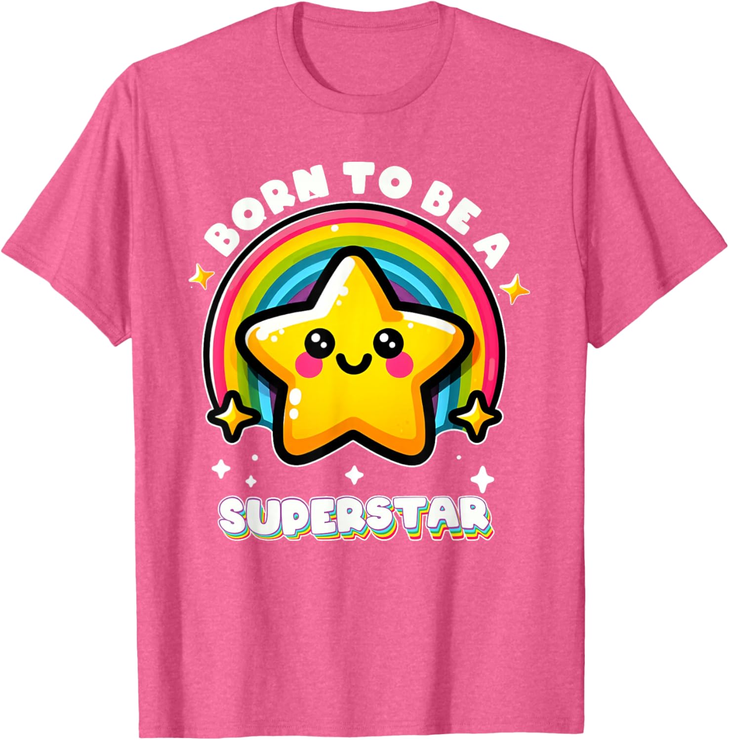 Funny Rainbow Kawaii Star Kids T-Shirt I'm Going To Be A Superstar - 13