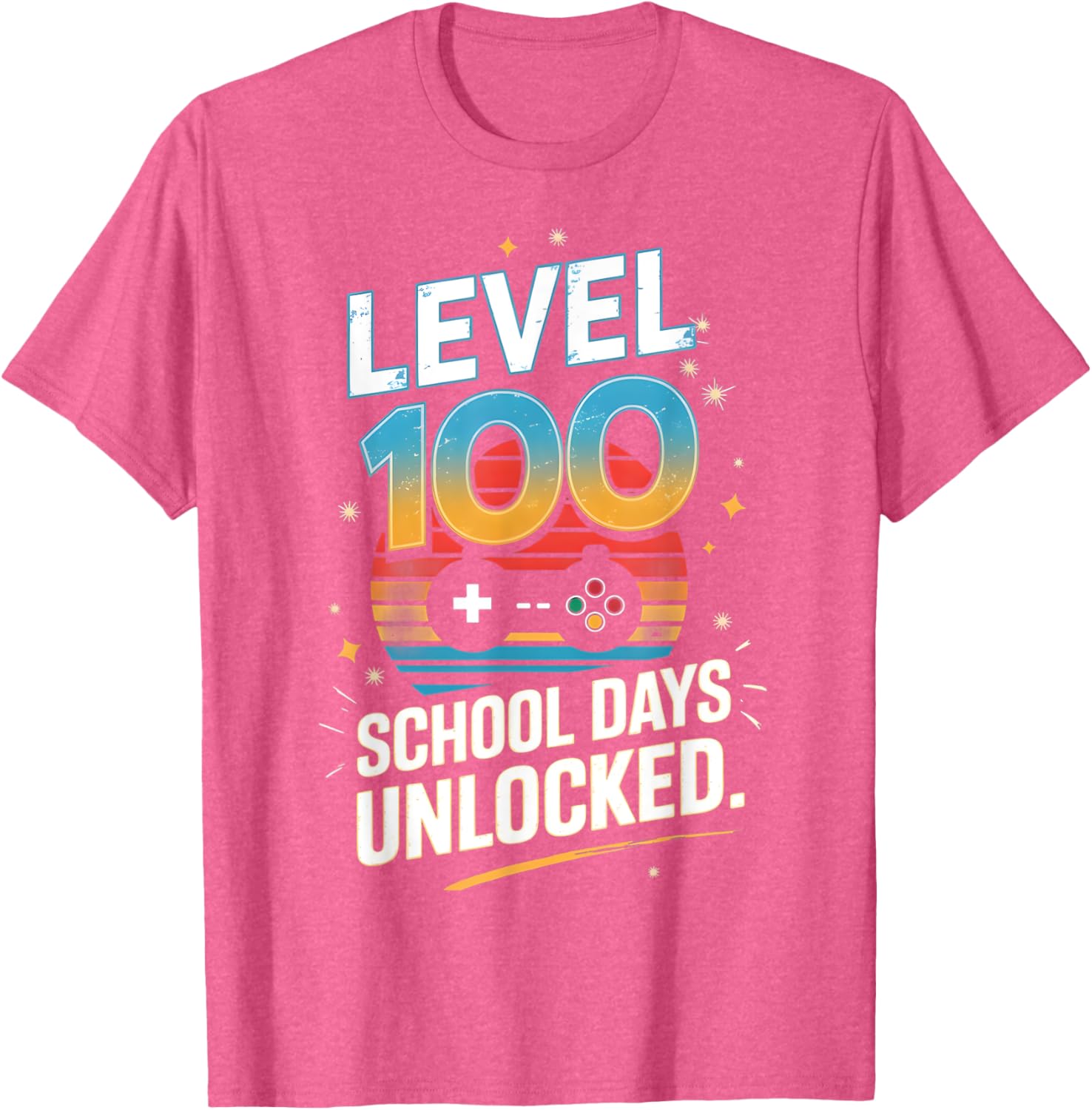 100 Days of School Unlocked T-Shirt Fun Gift for Students and Kids - 20
