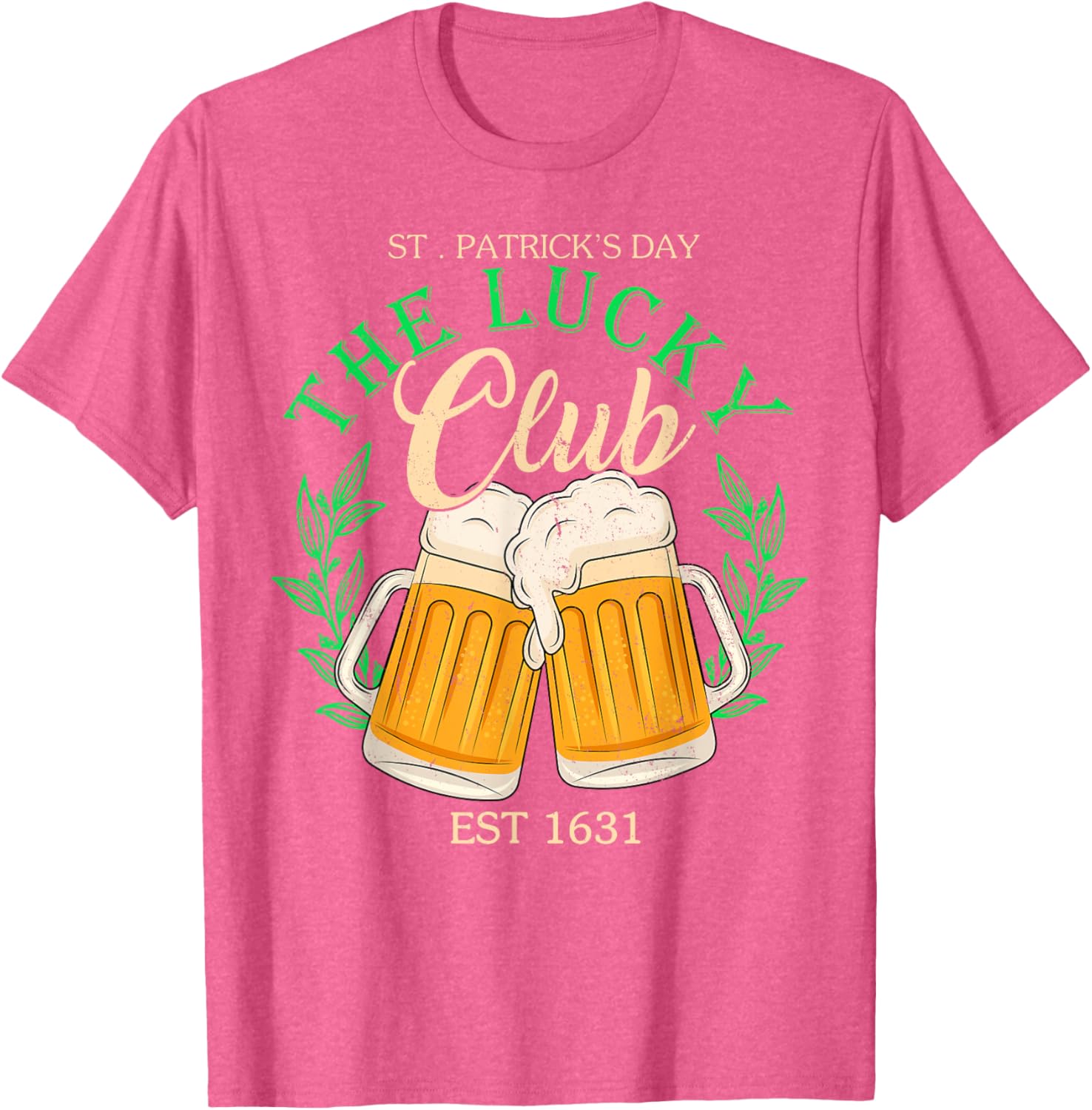 Lucky Club St. Patrick's Day Beer T-Shirt for Irish Group Fun - 8