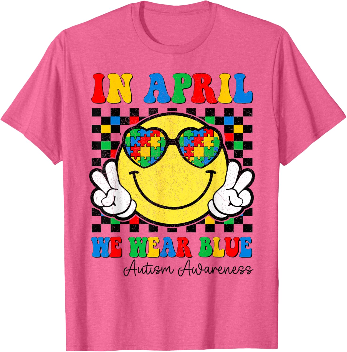 April Blue Autism Awareness T-Shirt for Boys - Kids Fashion Tee - 10