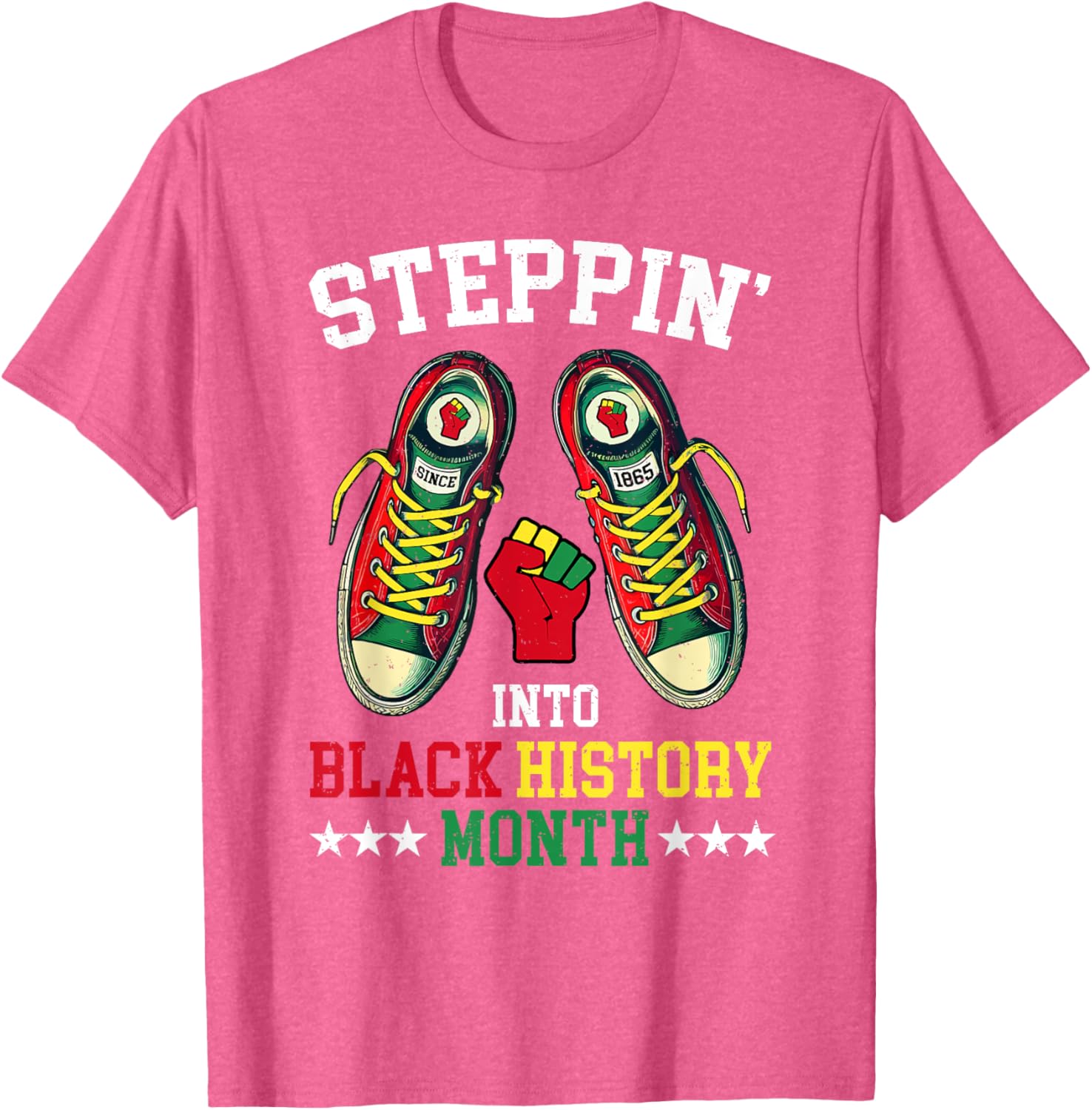 Empower Your Style with Steppin Into Black History Month T-Shirt - 16