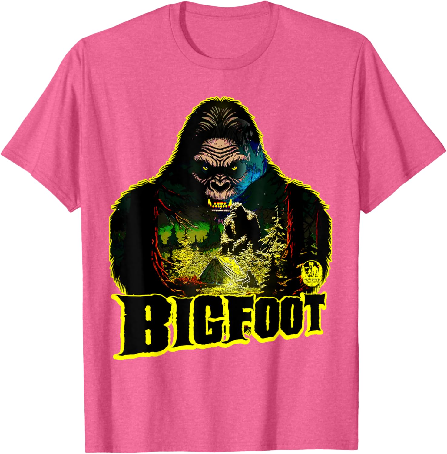 Bigfoot Scary Camping Sasquatch Tent T-Shirt for Outdoor Adventures - 15