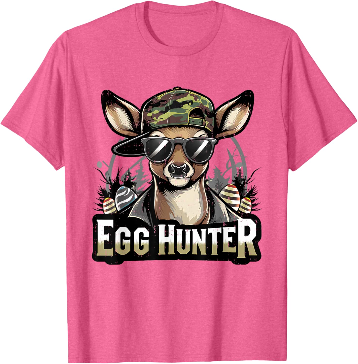 Funny Camo Easter Egg Hunter T-Shirt for Kids - Perfect for Boys and Girls - 1