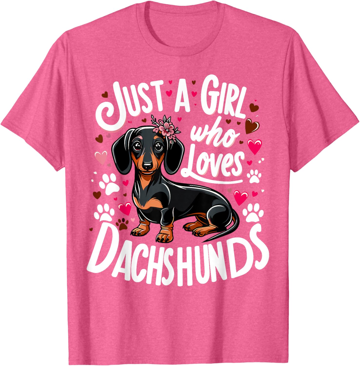 Dachshund Lover T-Shirt for Girls – Perfect Gift for Dog Moms - 7