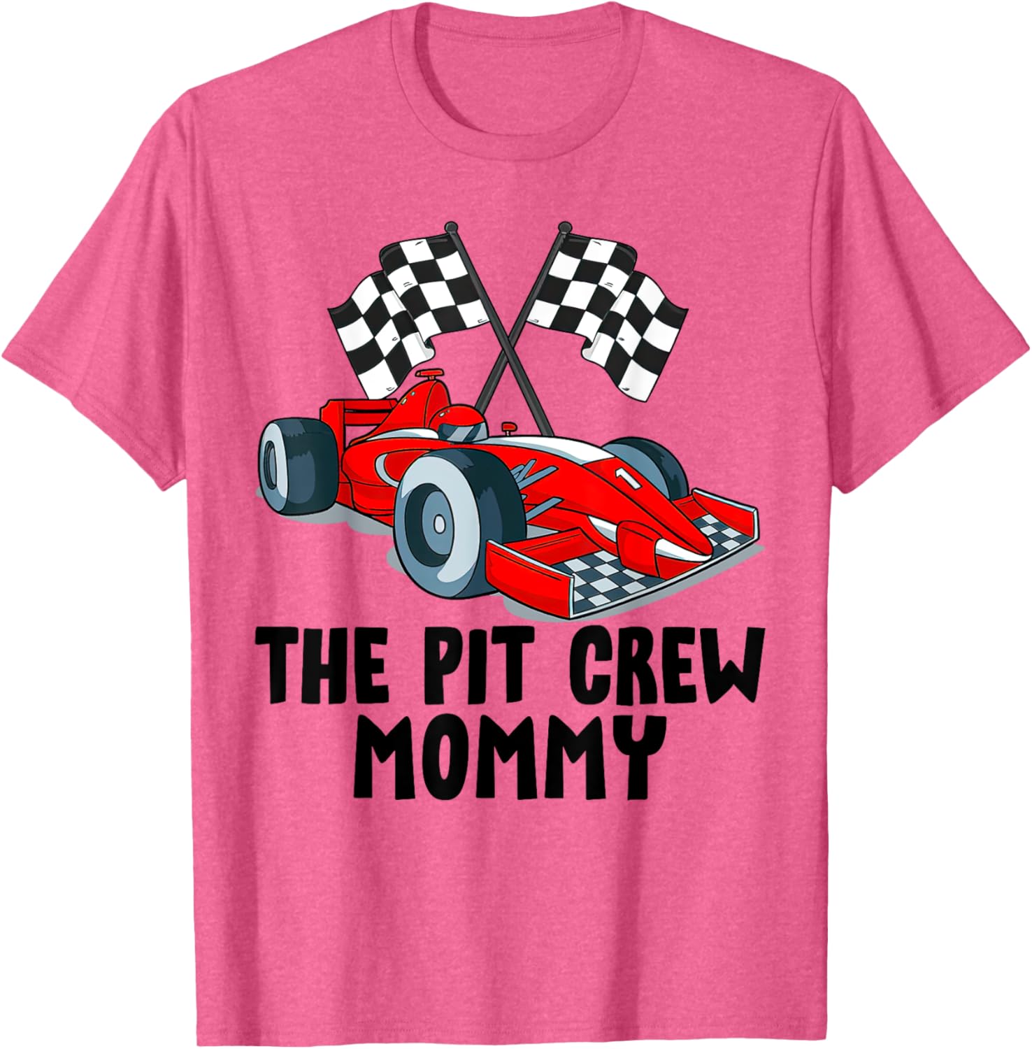 Mommy Pit Crew Racing Family T-Shirt for Kids Birthday Party Fun - 8