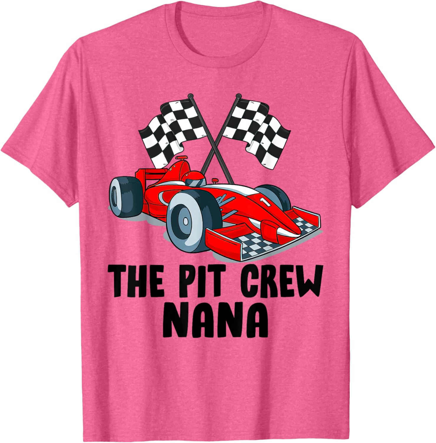 Nana Pit Crew Race Car Birthday Party Family T-Shirt for Racing Fans - 2