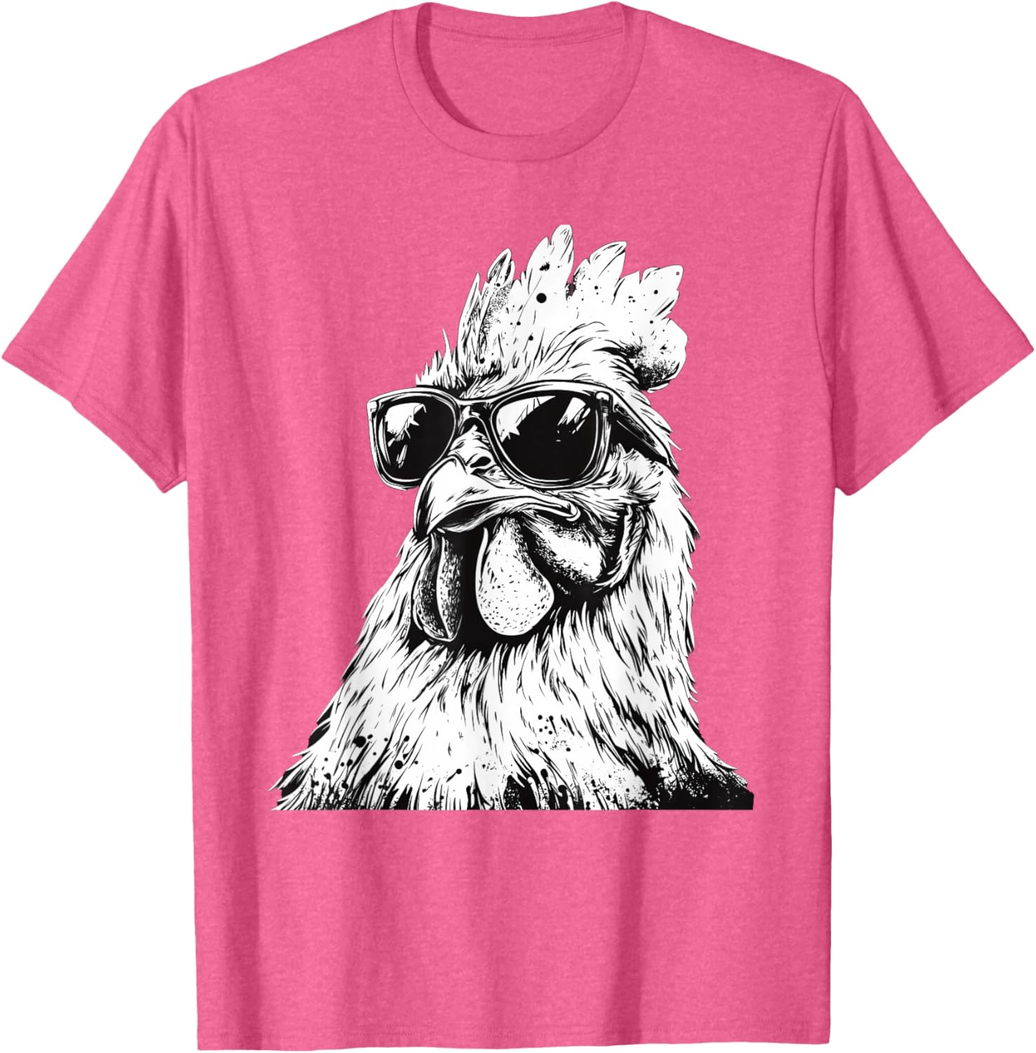 Cool Chicken in Sunglasses Art T-Shirt for Fun and Fashion Lovers - 1