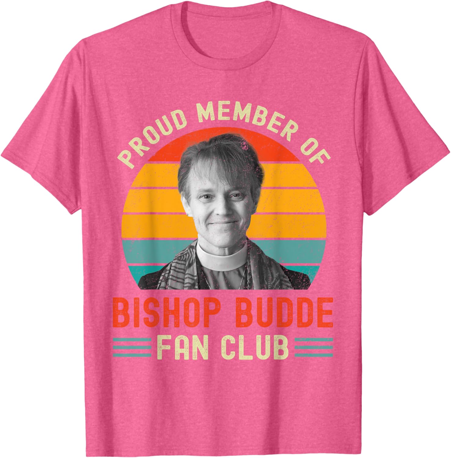 Proud Member of Bishop Budde Fan Club Vintage US Flag T-Shirt - 8