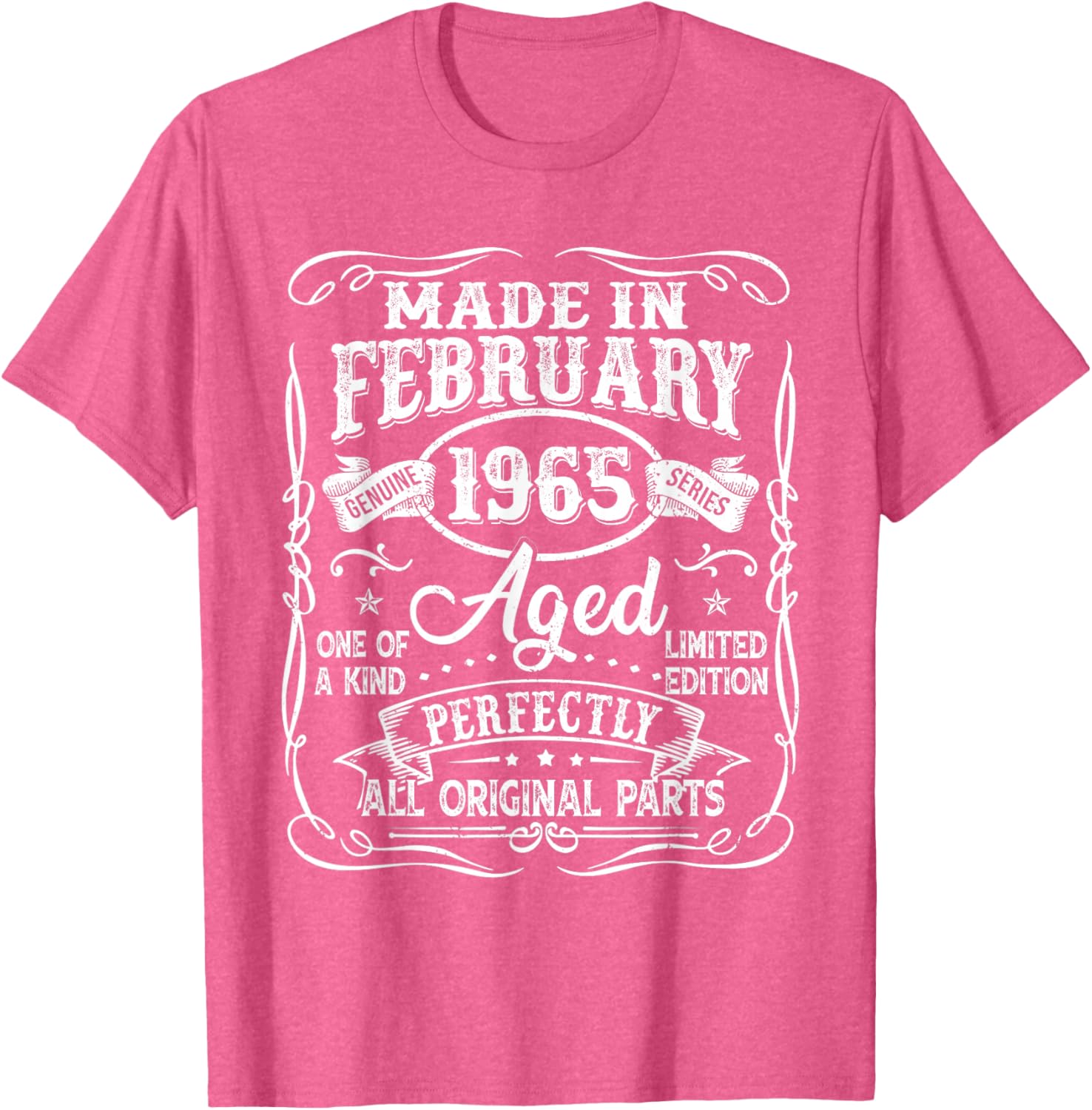 Vintage 60th Birthday T-Shirt for Men Born in February 1965 - 28