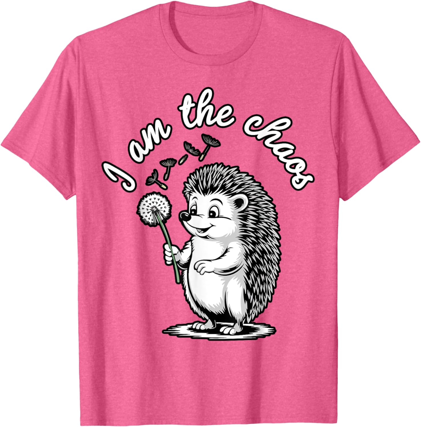 Funny Hedgehog Dandelion T-Shirt for Sarcastic Animal Lovers - 1