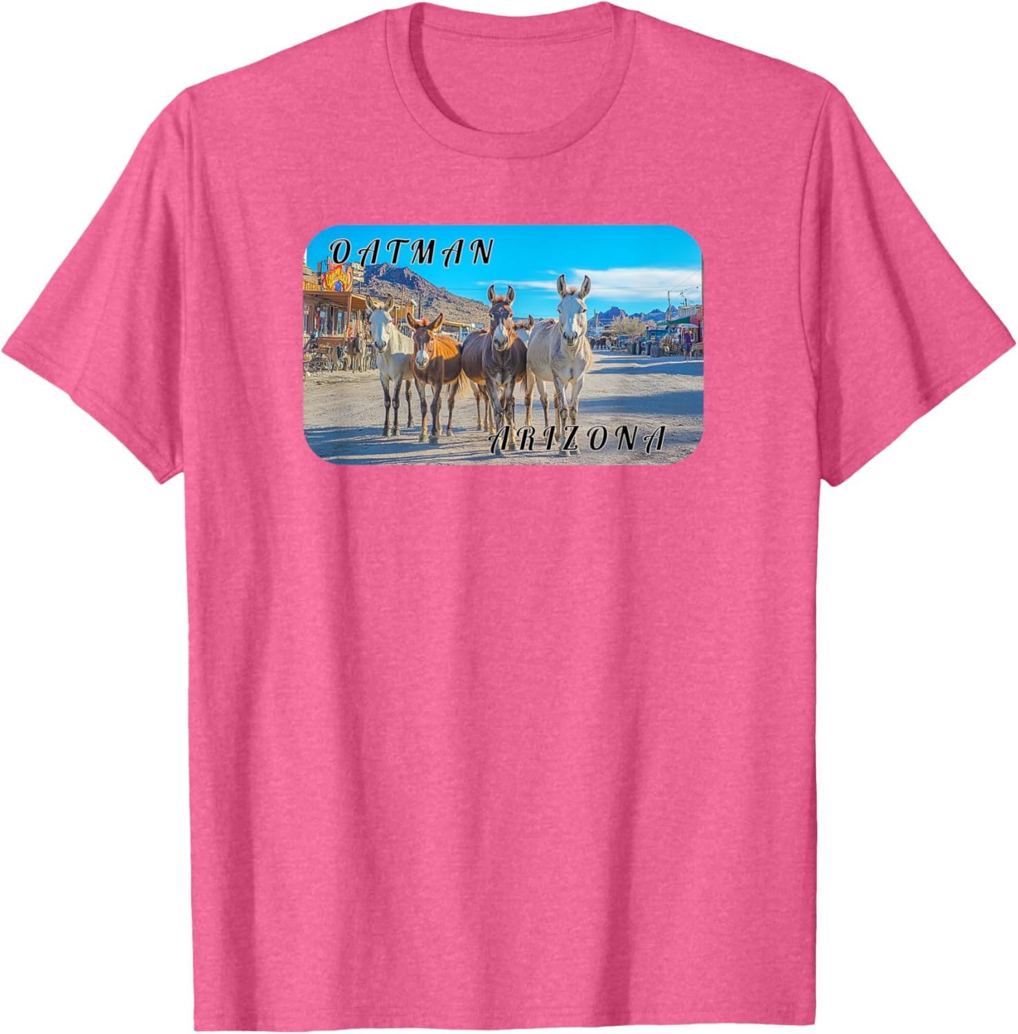 Oatman Arizona Burros T-Shirt for Animal Lovers and Adventure Seekers - 2