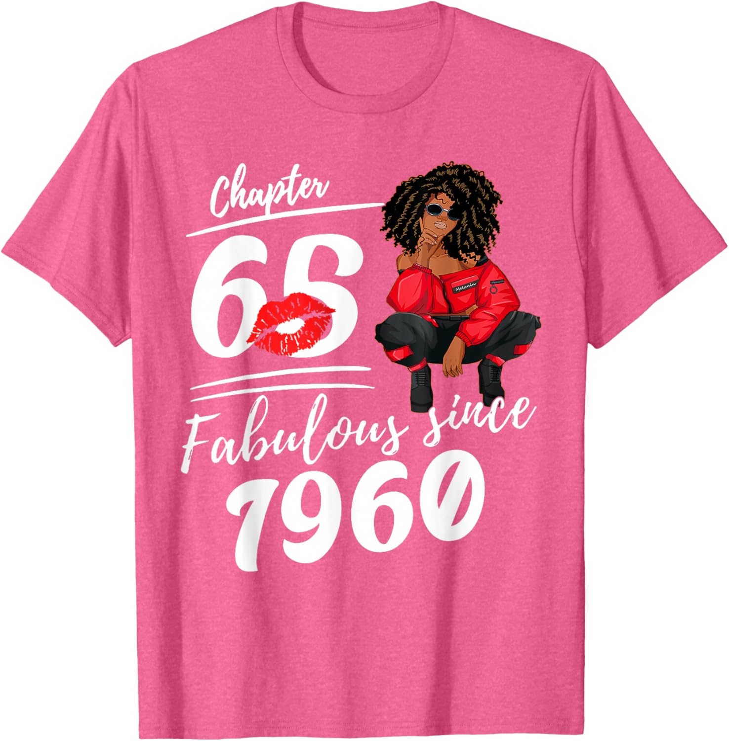 Fabulous Since 1960 65th Birthday Queen T-Shirt for Women - 1
