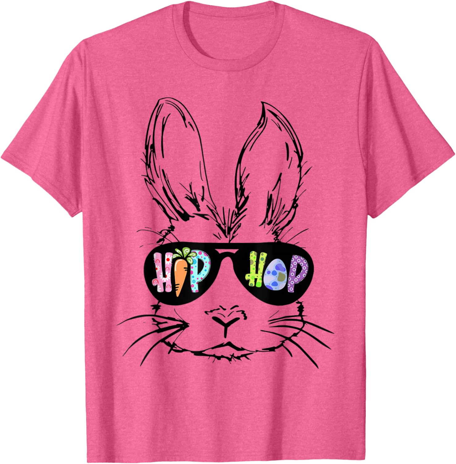 Hip Hop Bunny in Sunglasses Funny Easter T-Shirt for Rabbit Lovers - 18