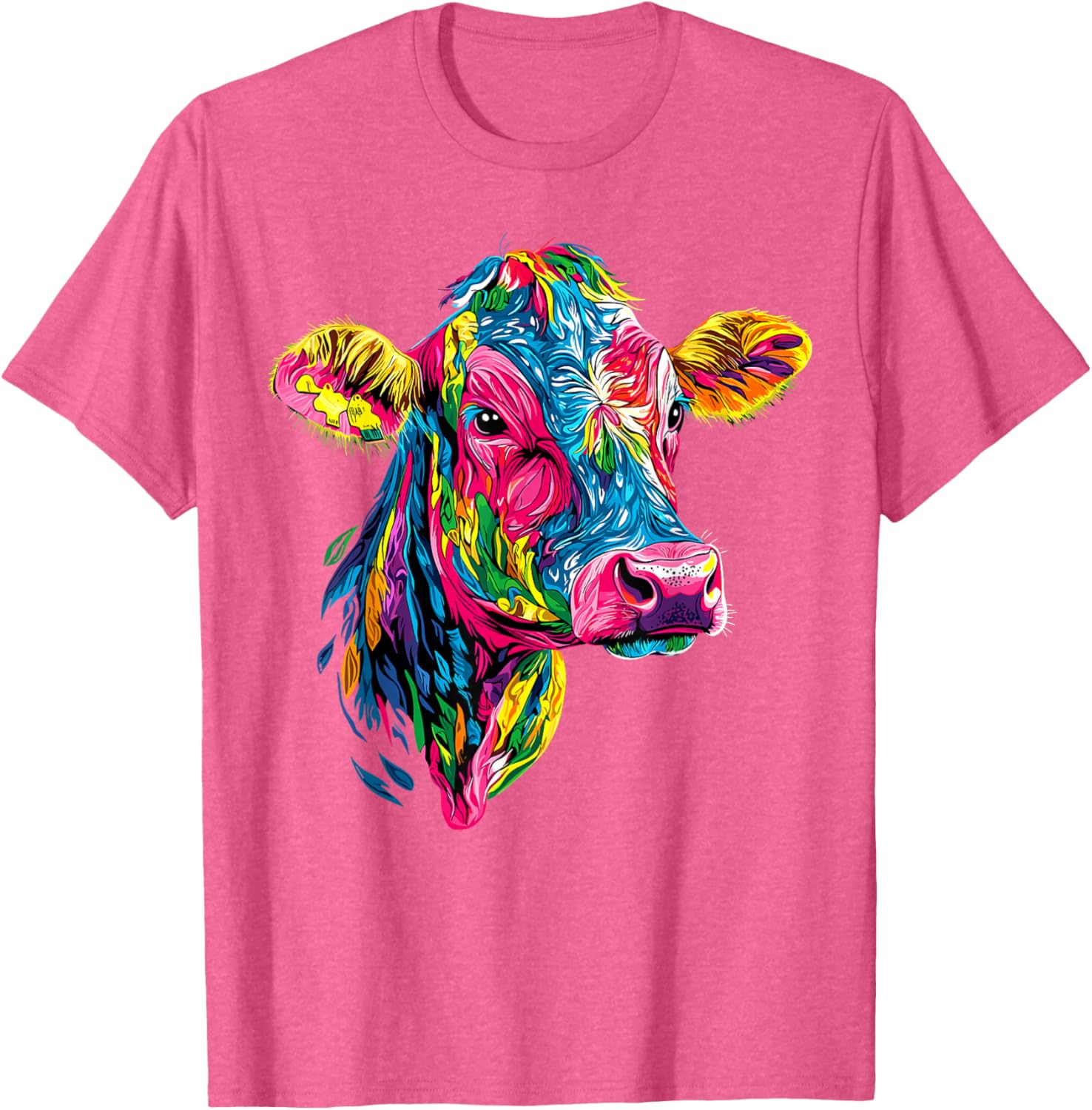 Cute Vegan Cow T-Shirt for Cattle Farmers - Adorable Farm Apparel - 1