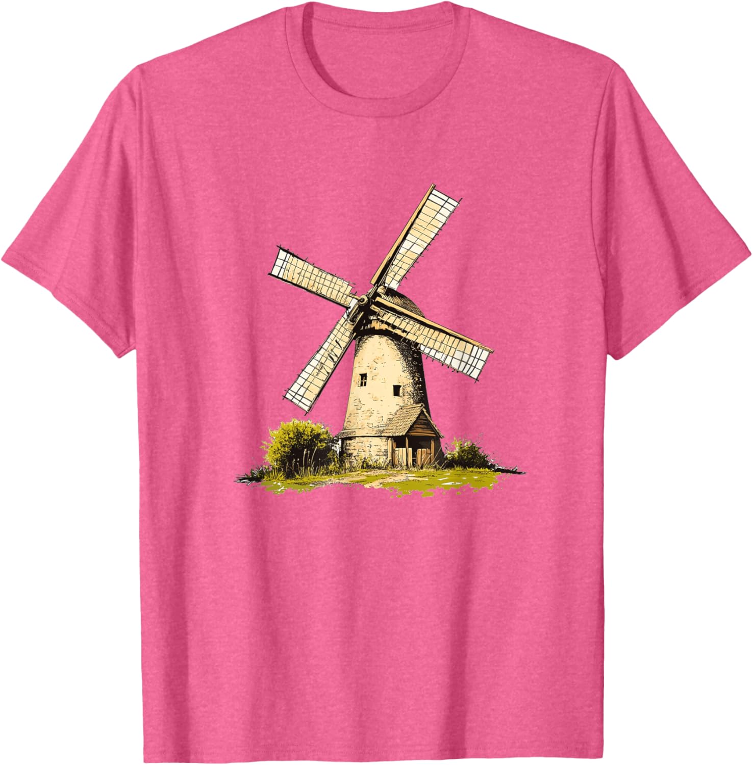 Rustic Old Windmill Vibes T-Shirt for Unique Costume Style - 12