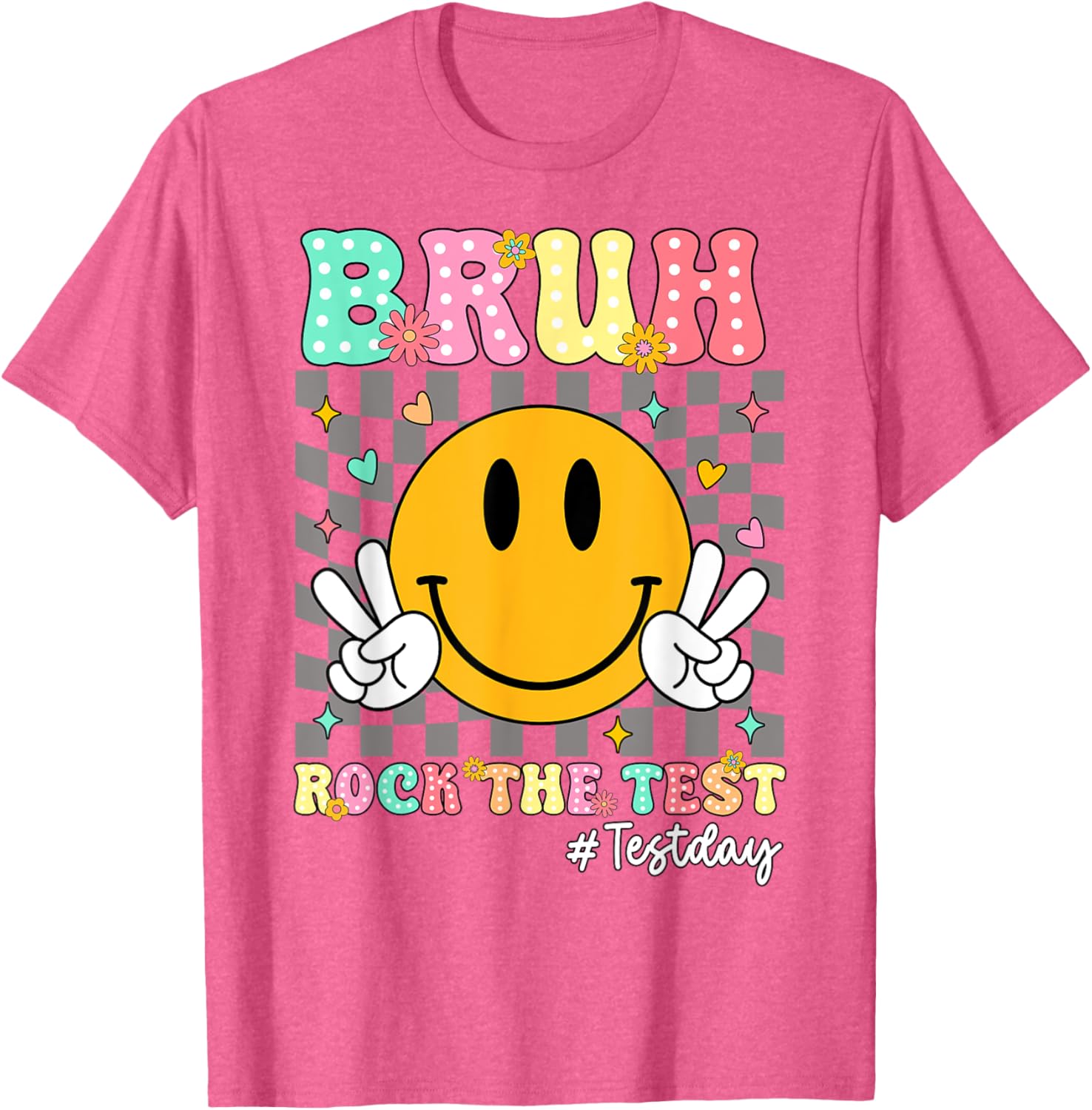 You Got This Test Day Smile Rock the Test Kids T-Shirt for Boys and Girls - 23