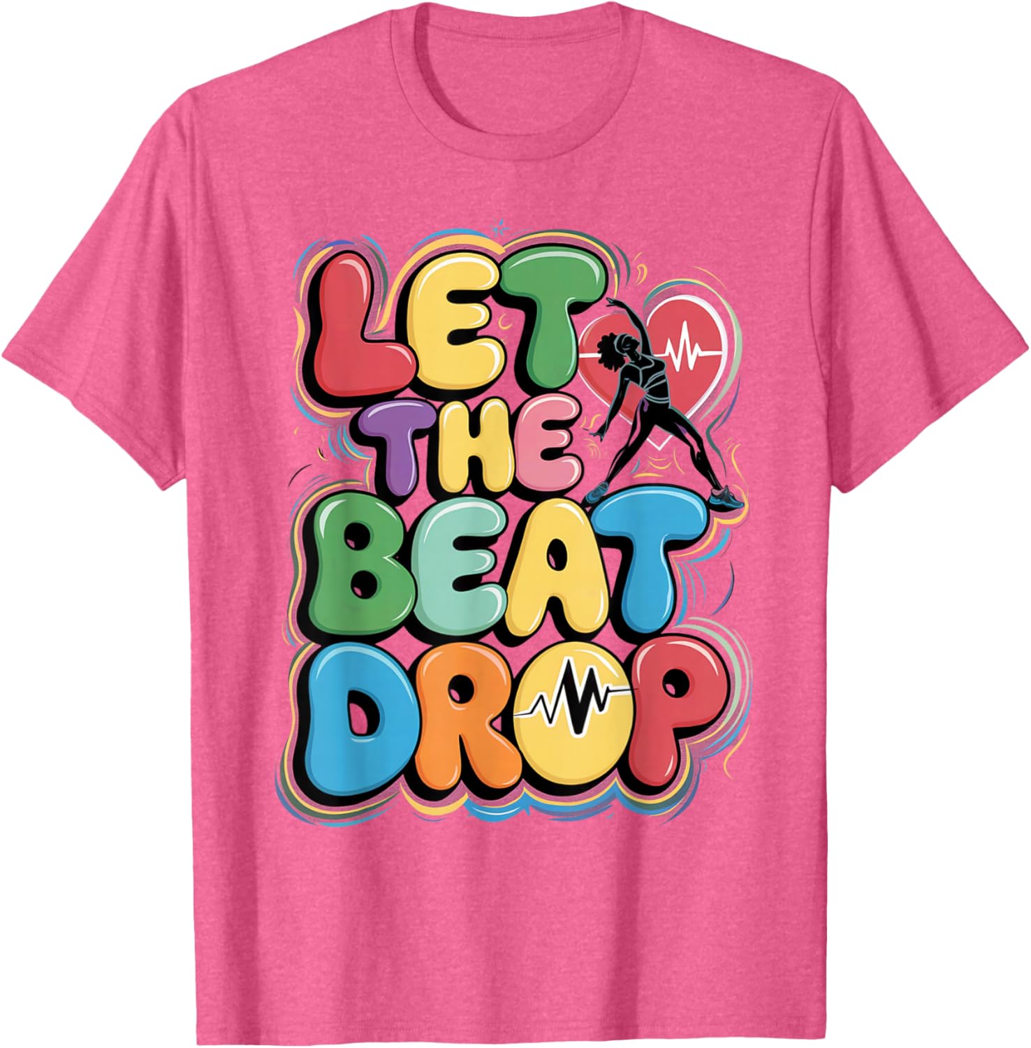 Exercise Dance Instructor Let's Get Fit T-Shirt for Active Lifestyle - 2