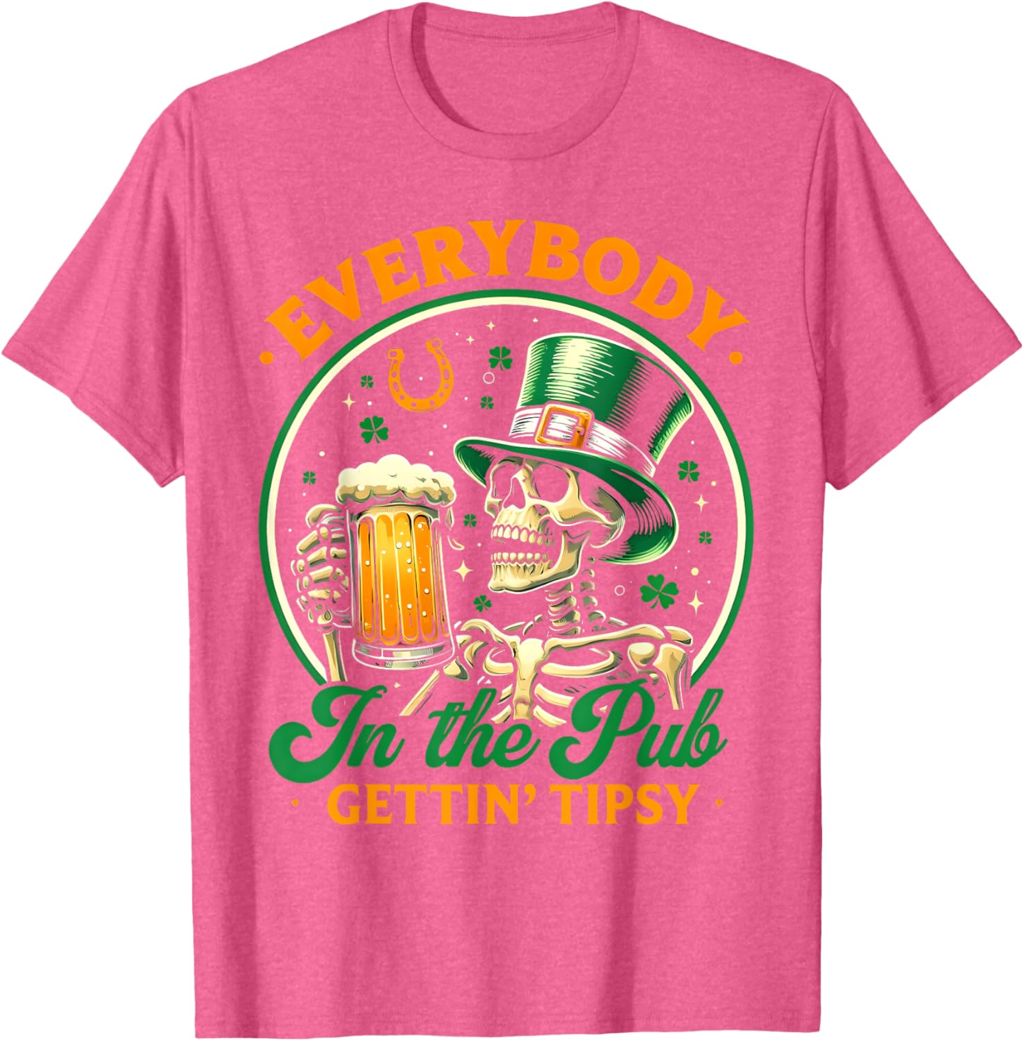 Tipsy St Patricks Day T-Shirt for Men and Women Celebrating at the Pub - 10