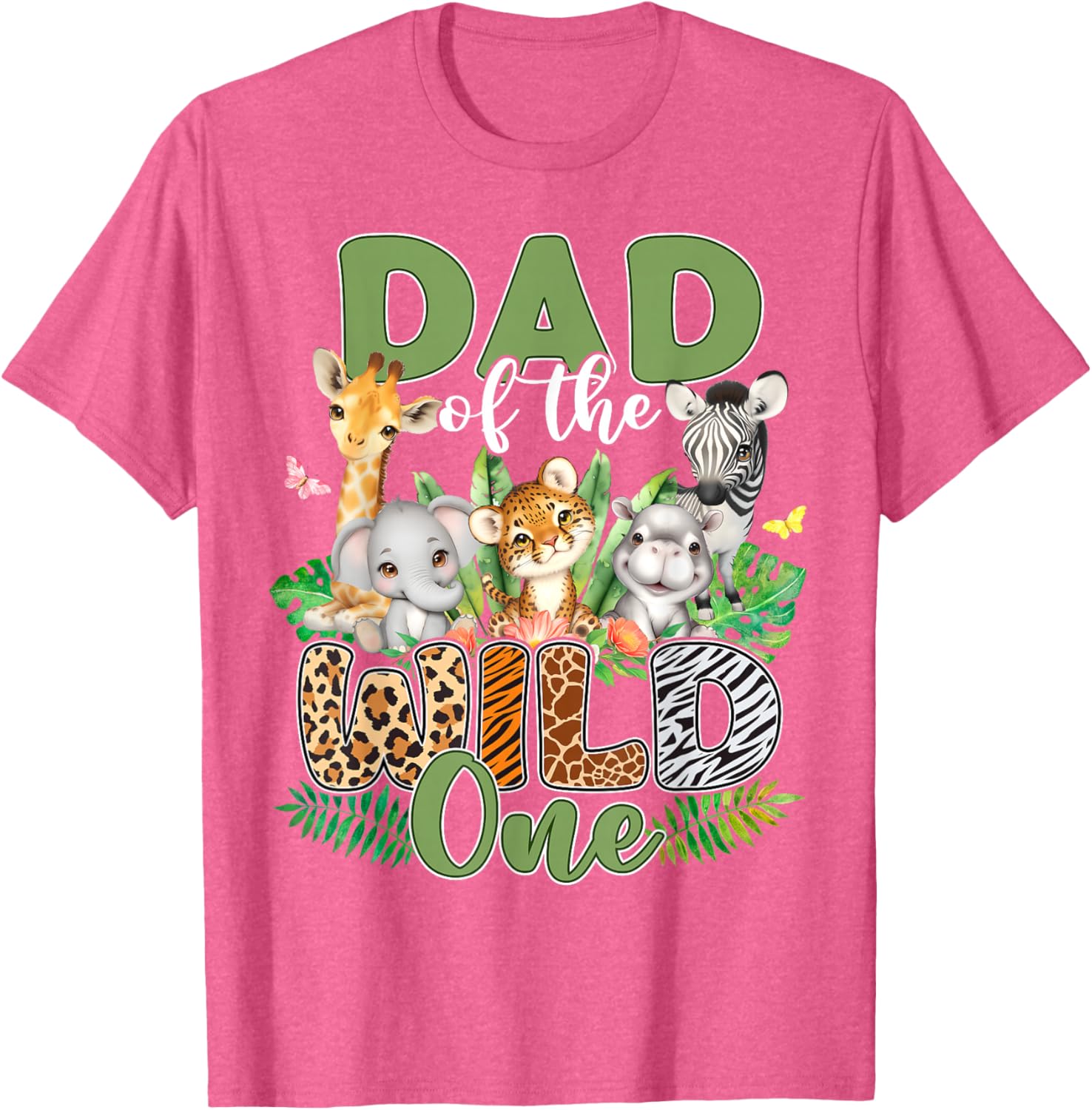 Dad Of The Wild One Safari Family Matching T-Shirt for 1st Birthday - 13