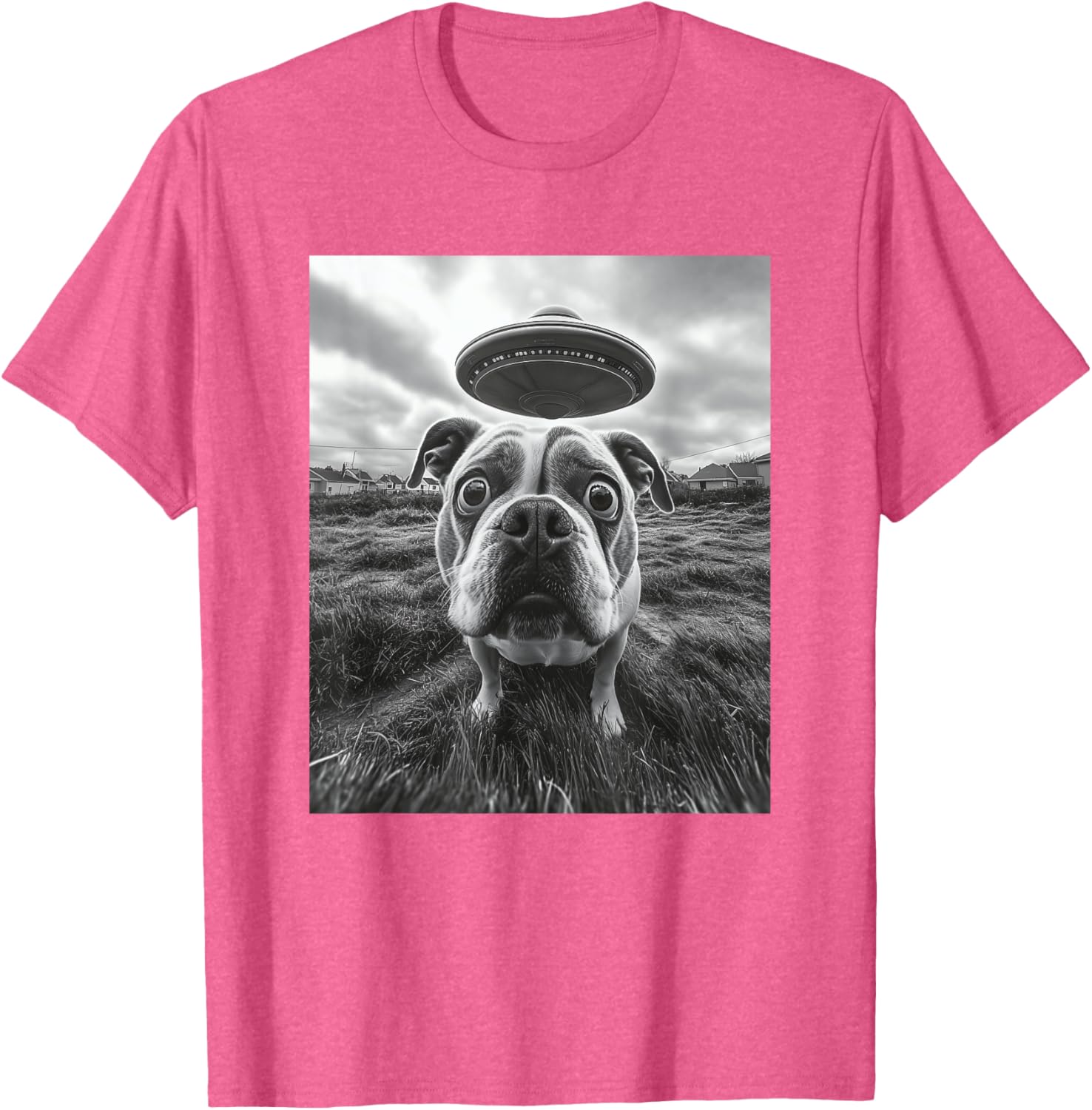 Hilarious English Bulldog UFO Graphic T-Shirt for Dog Lovers of All Ages - 19
