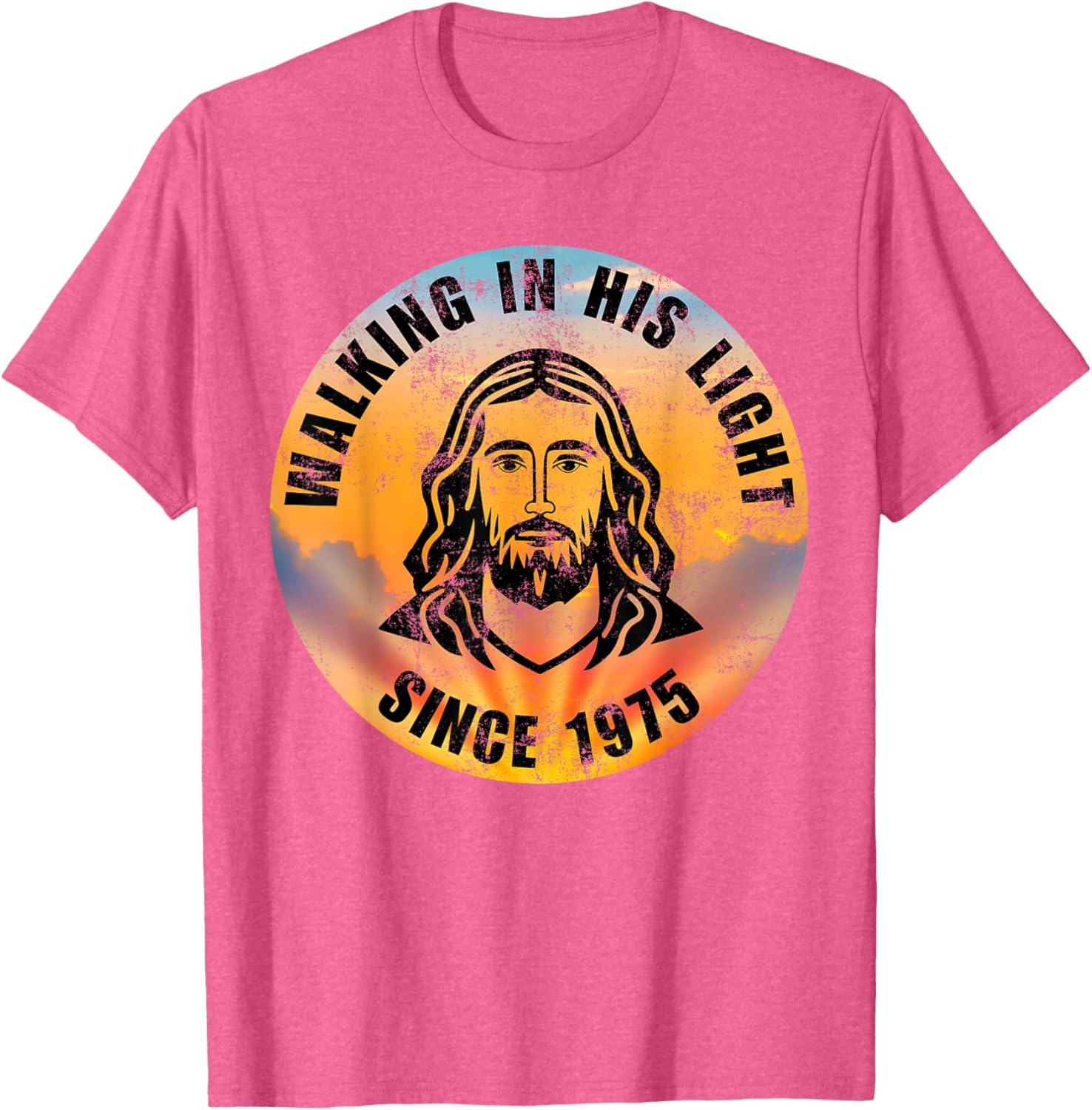 Walking In His Light Since 1975 Inspirational Christian T-Shirt - 27