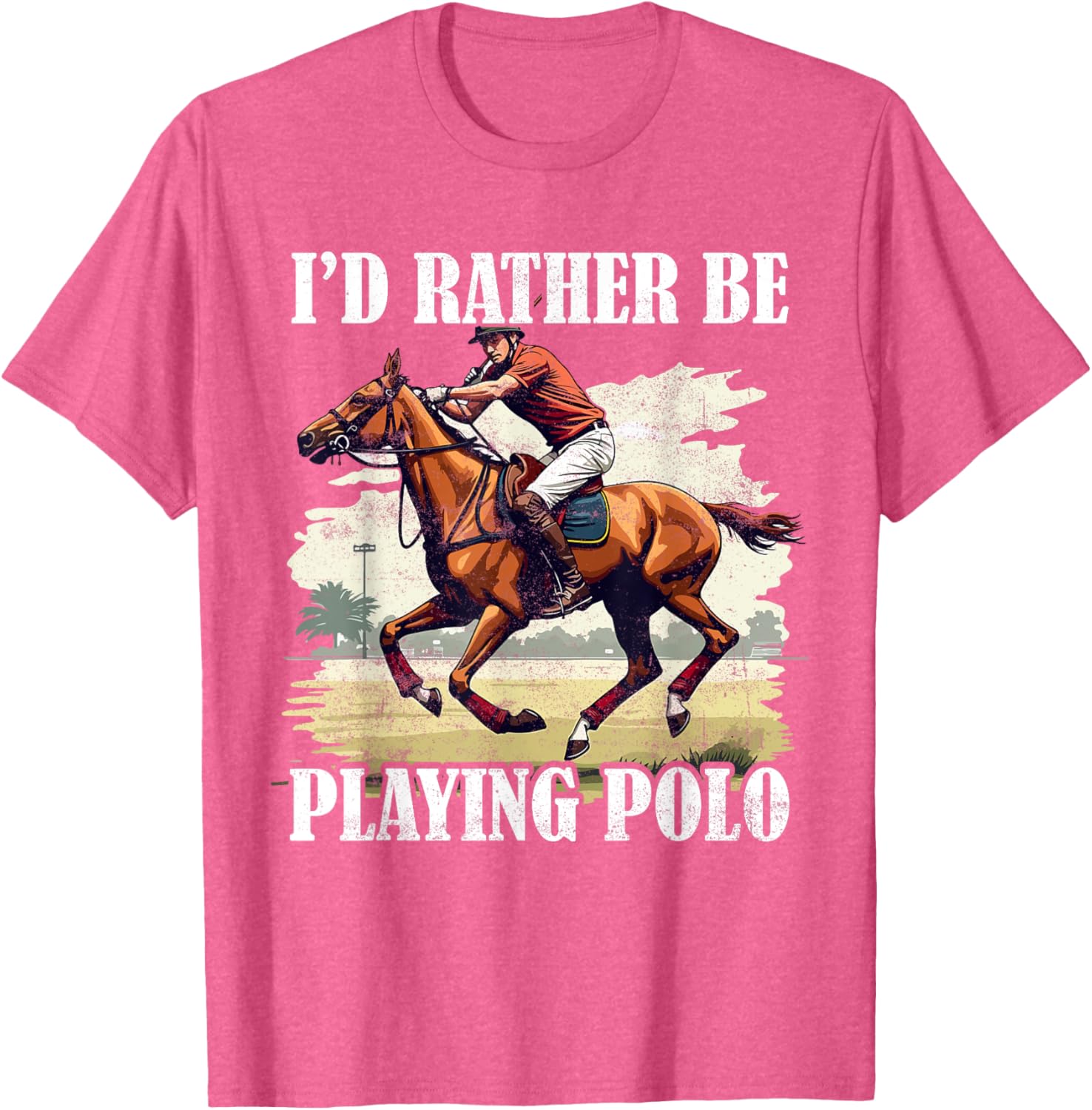 Stylish Polo Player T-Shirt for Equestrian Sports and Horseback Riding - 8