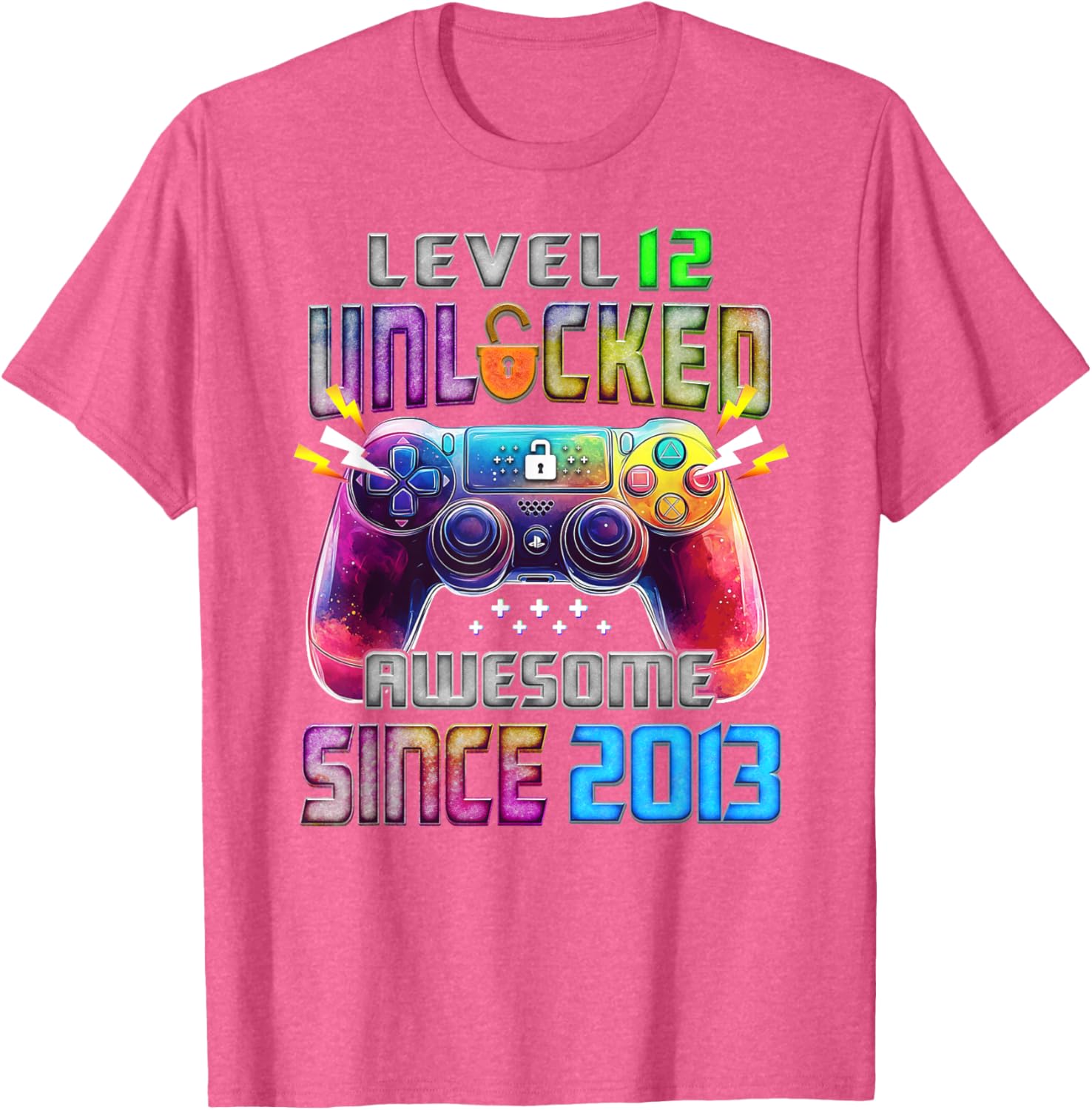 Level 12 Awesome 12 Year Old T-Shirt Fun Gift Since 2013 for Kids - 10