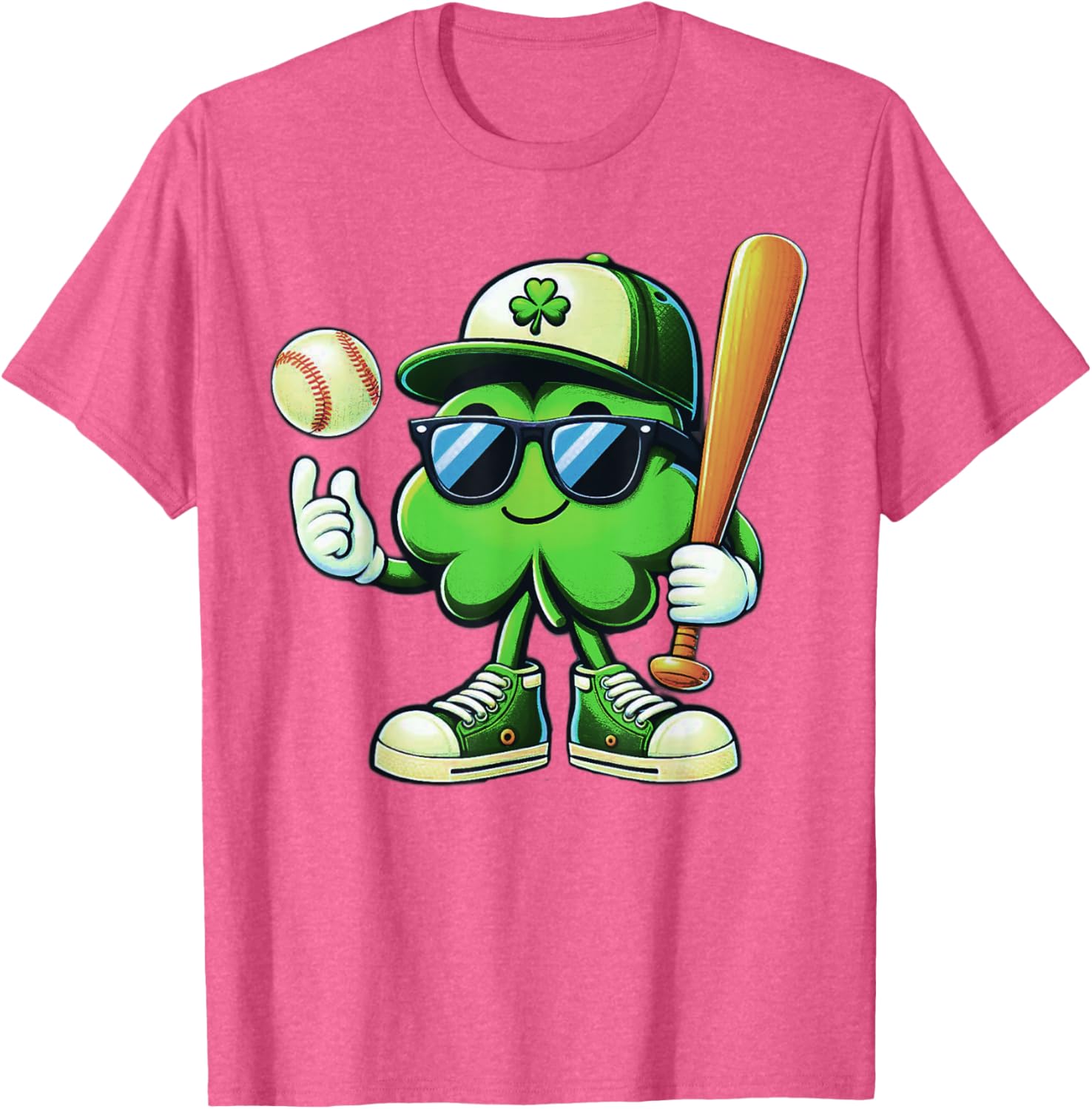 Funny Shamrock Baseball Shirts for Boys Kids St Patricks Day T-Shirt - 12