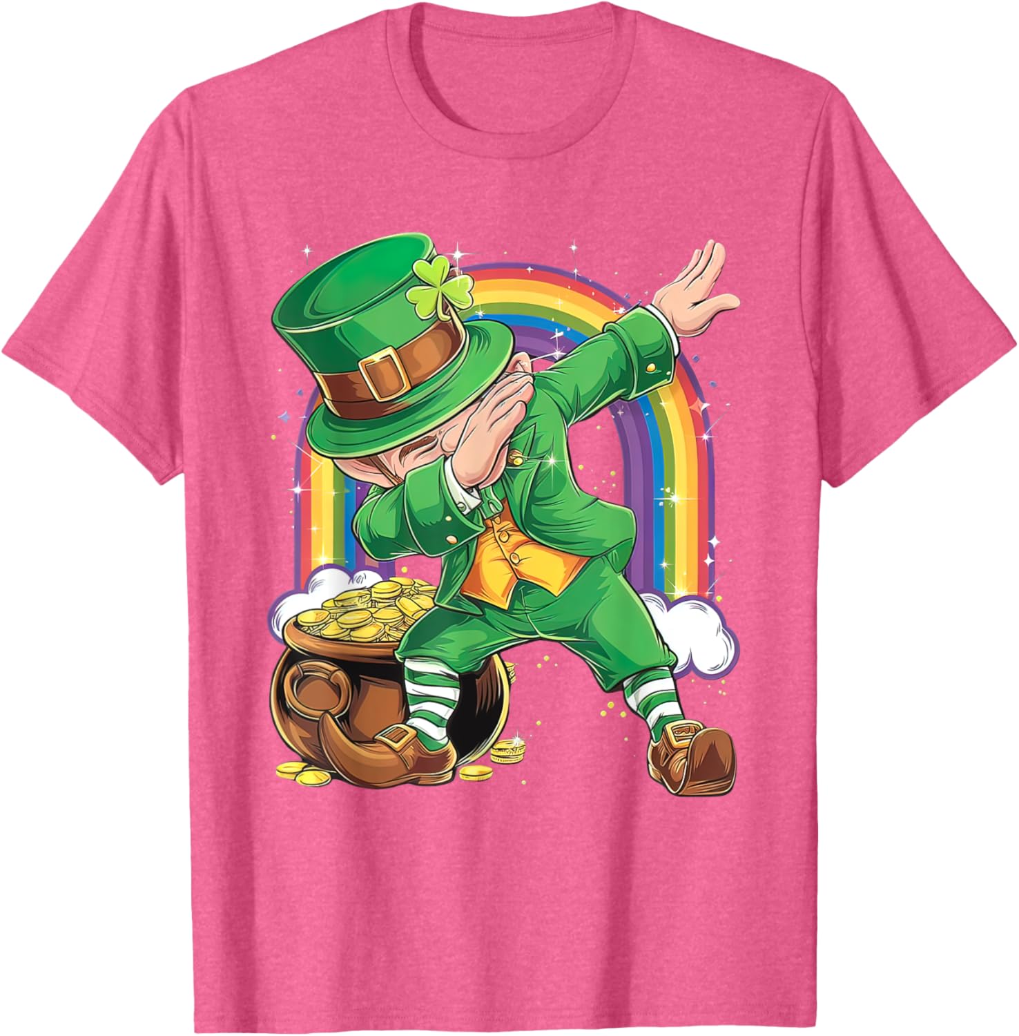St Patricks Day Dabbing Leprechaun T-Shirt for Men, Women, Kids - 24