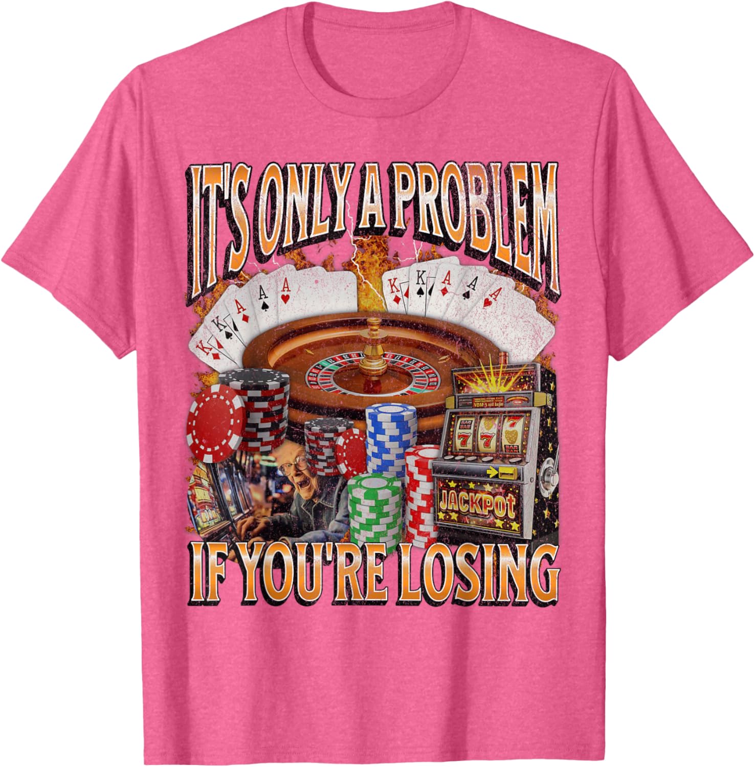 Funny Gambling Bootleg Graphic T-Shirt Perfect for Losing Bet Lovers - 9