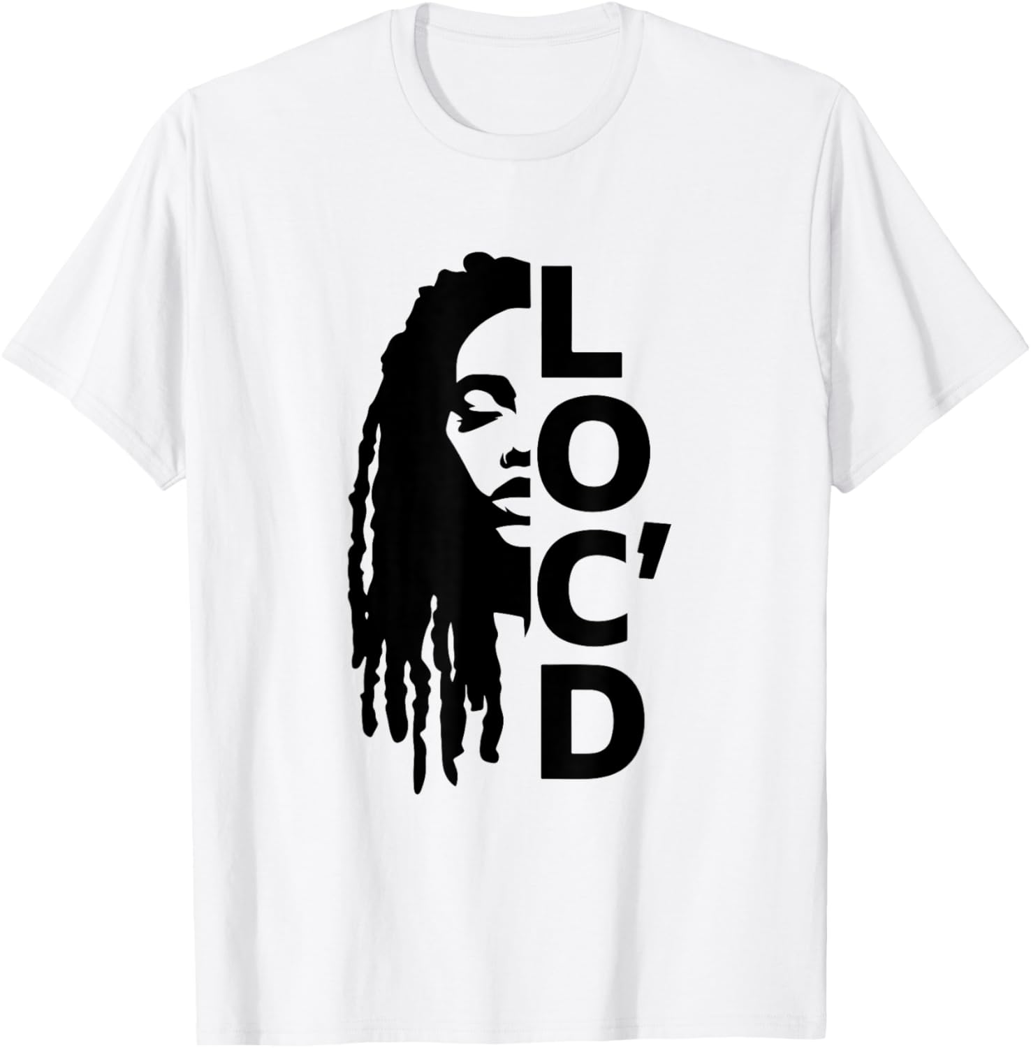 Loc'd For Life Afro Locs T-Shirt for Proud Black Melanin Women - 10