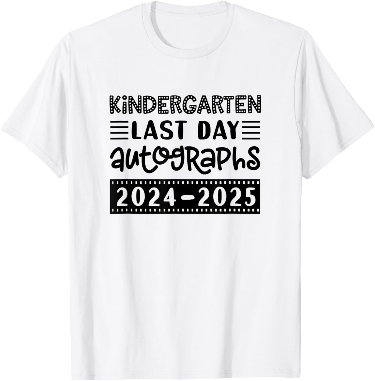 Last Day of School Kindergarten T-Shirt for Kids - Sign My Shirt Fun - 17