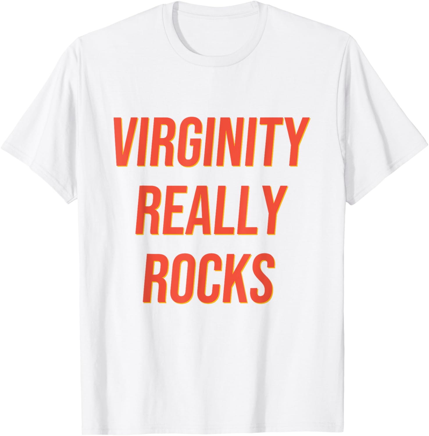 Funny Virginity Rocks T-Shirt for Men and Women - Humorous Graphic Tee - 2