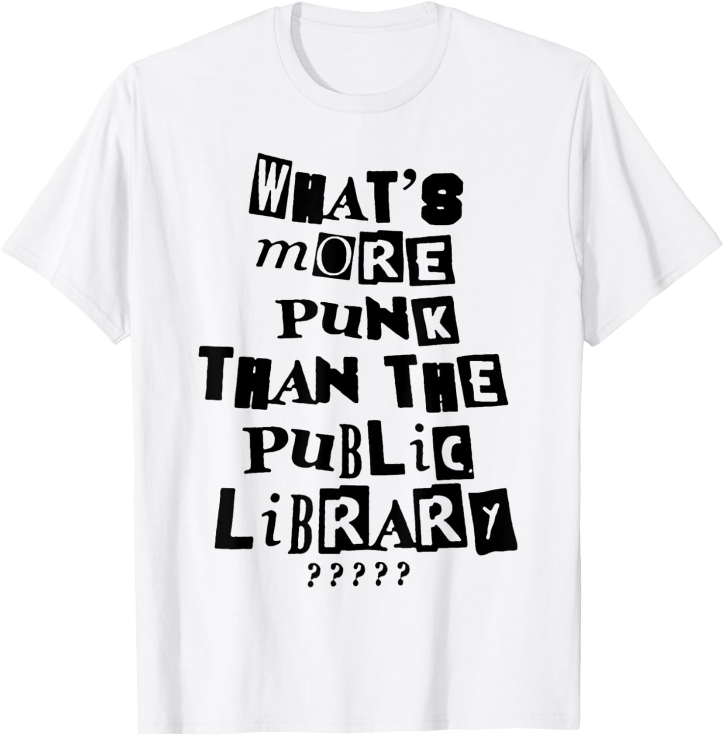 Punk Library Inspiration T-Shirt Stylish Casual Wear for Book Lovers - 8