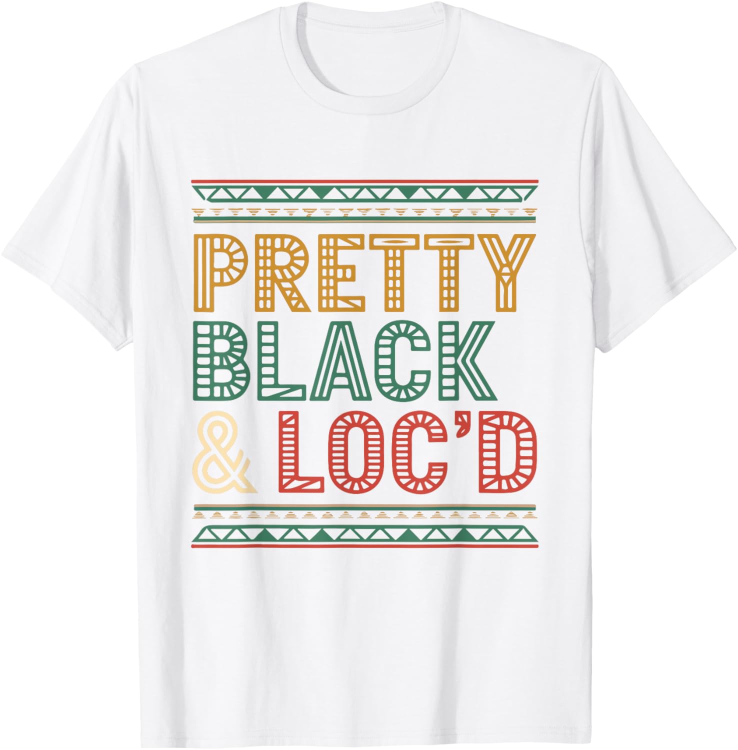 Pretty Black Loc'd Afro Dreadlocks T-Shirt for Melanin Queens - 13