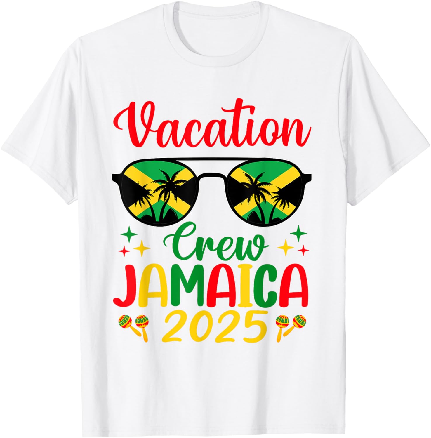 Vacay Crew Jamaica 2025 Matching T-Shirt for Fun Holiday Adventures - 2