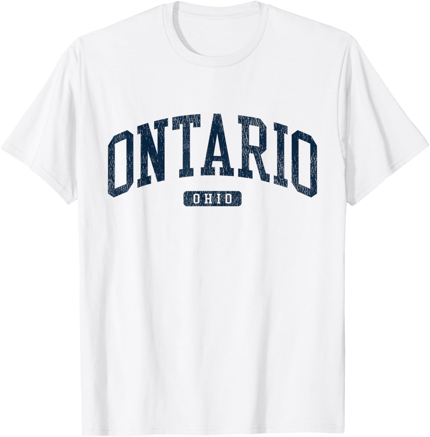 Ontario Ohio College University Style Blue T-Shirt for Proud Students - 11