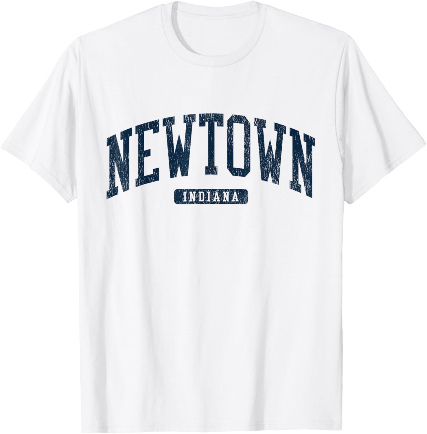 Newtown Indiana College Style Blue T-Shirt for School Spirit and Comfort - 1