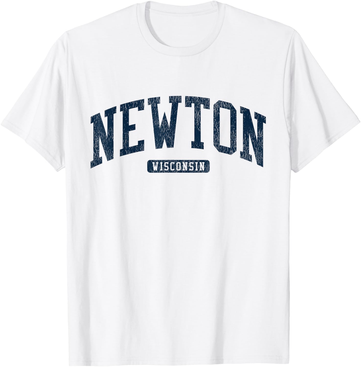 Newton Wisconsin College University Style Blue T-Shirt for Men and Women - 13