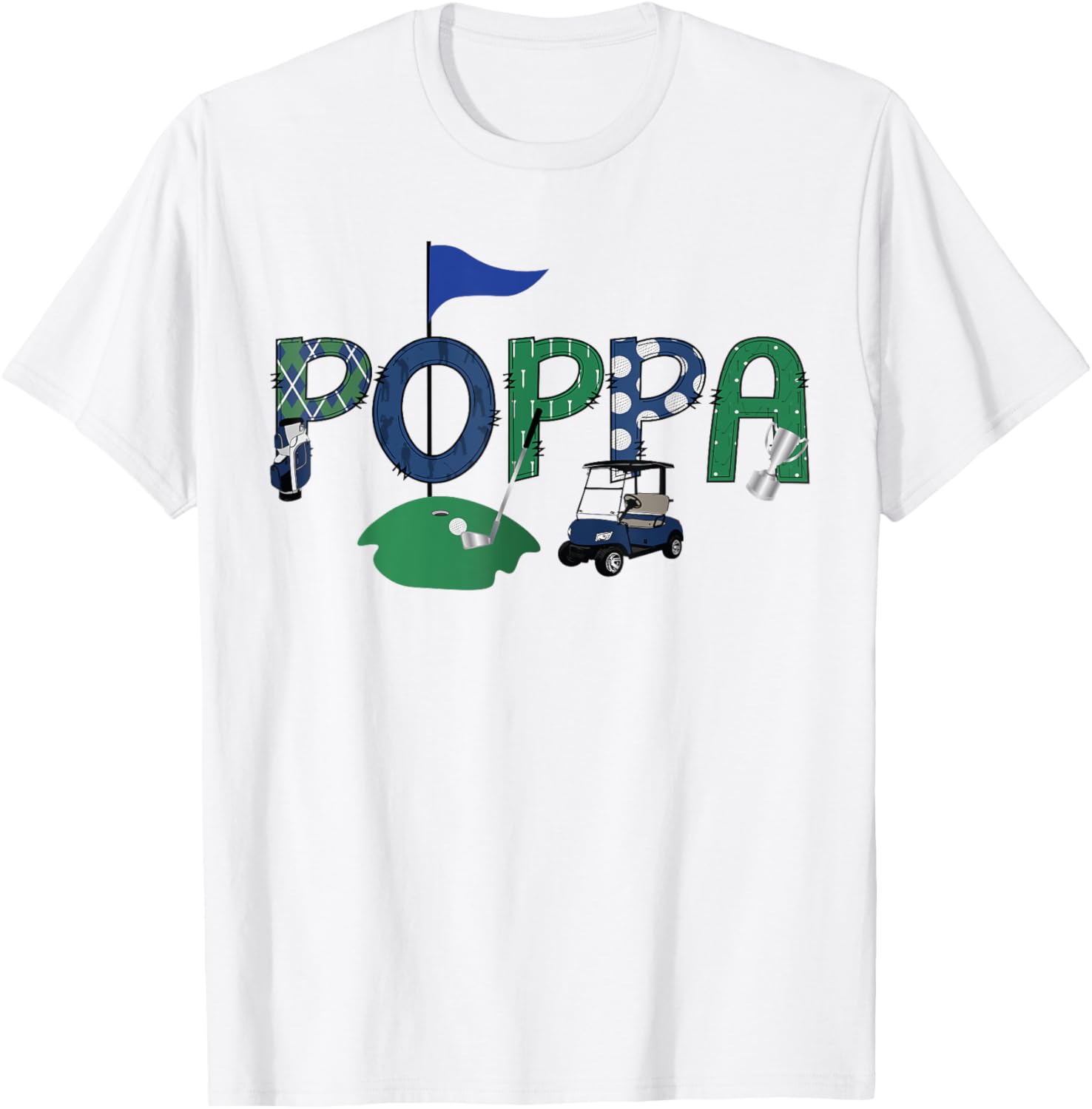 Golf Poppa Hole In One First Birthday Party T-Shirt for Kids - 2