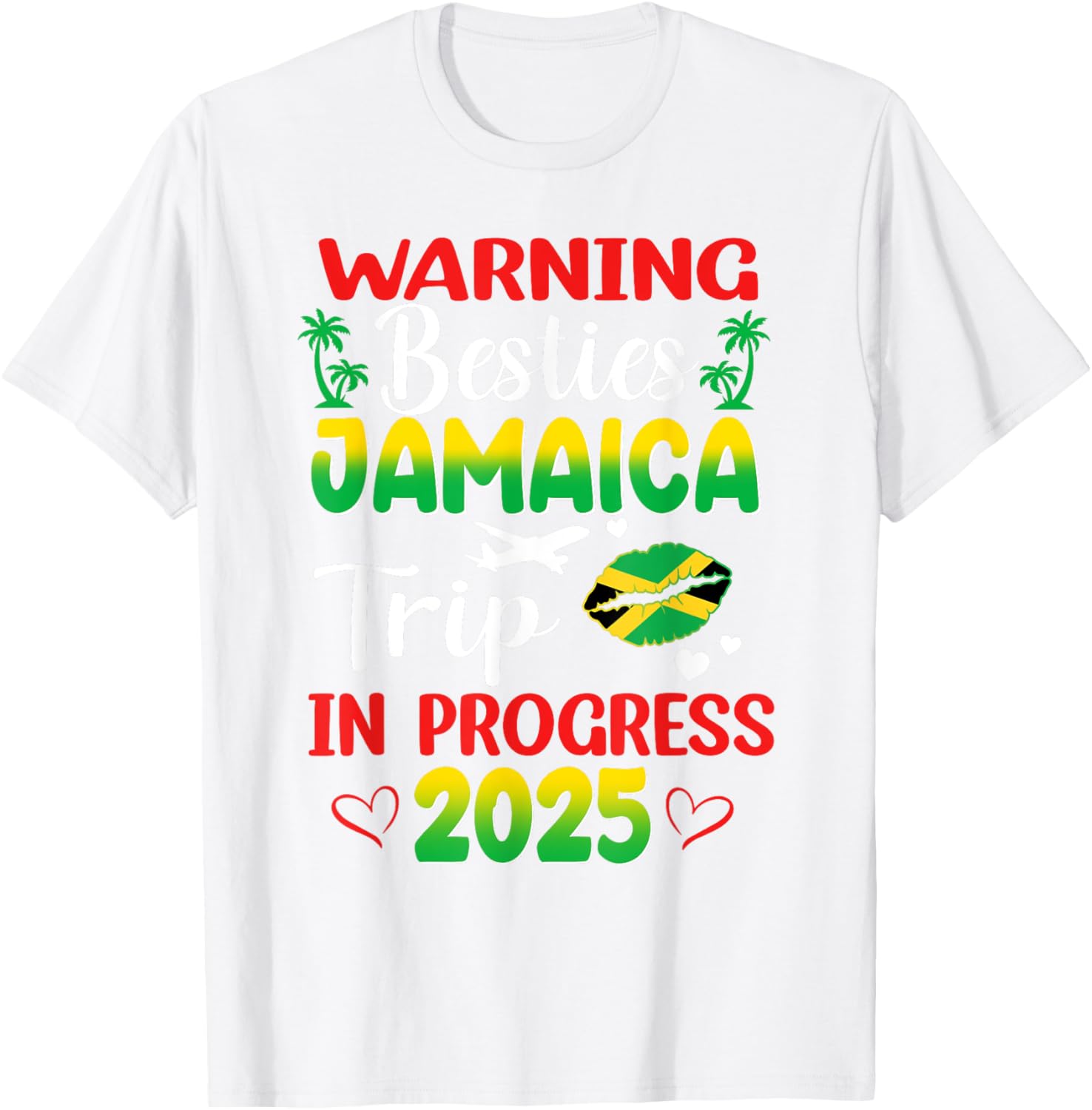 Jamaica Besties Trip In Progress 2025 Vacay T-Shirt for Fun Adventures - 1