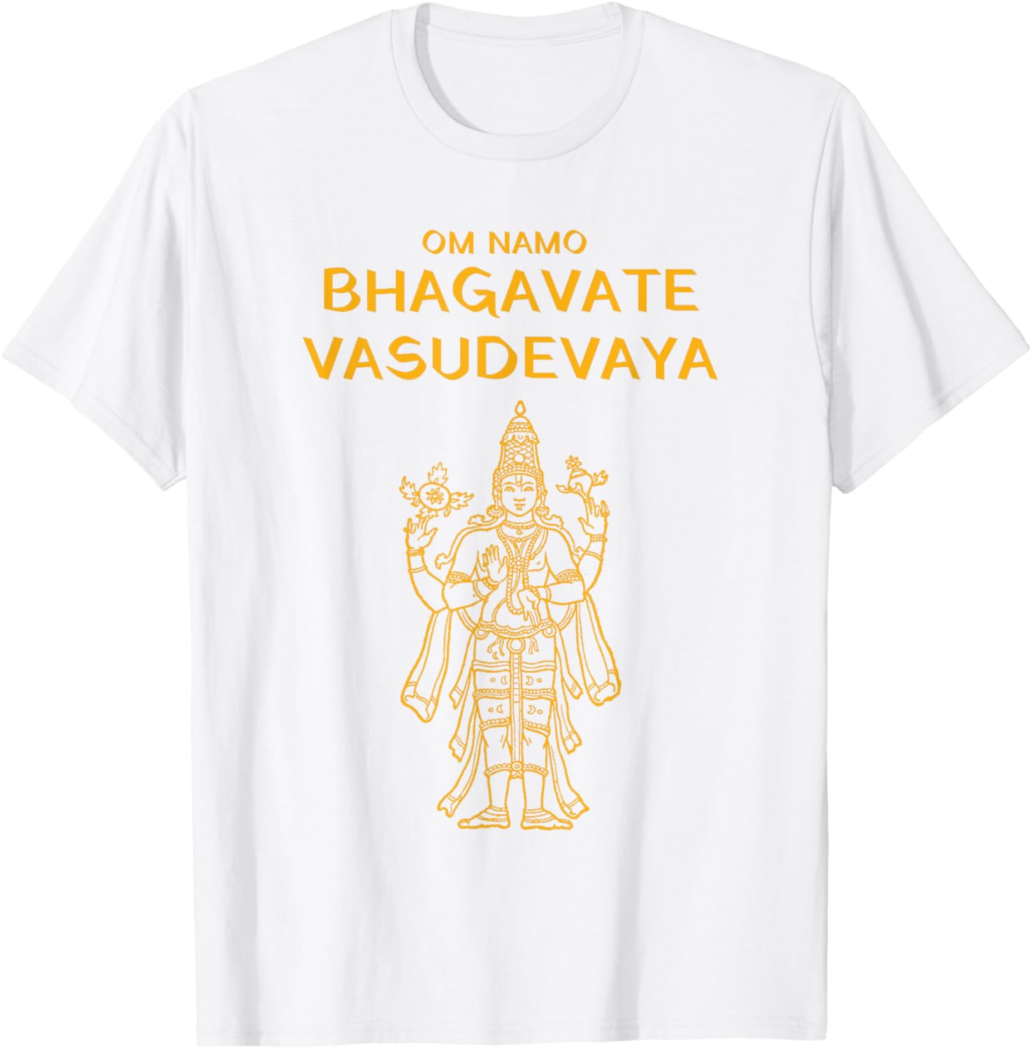 Vishnu Narayana Om Namo Bhagavate Vasudevaya Hindu T-Shirt - 5